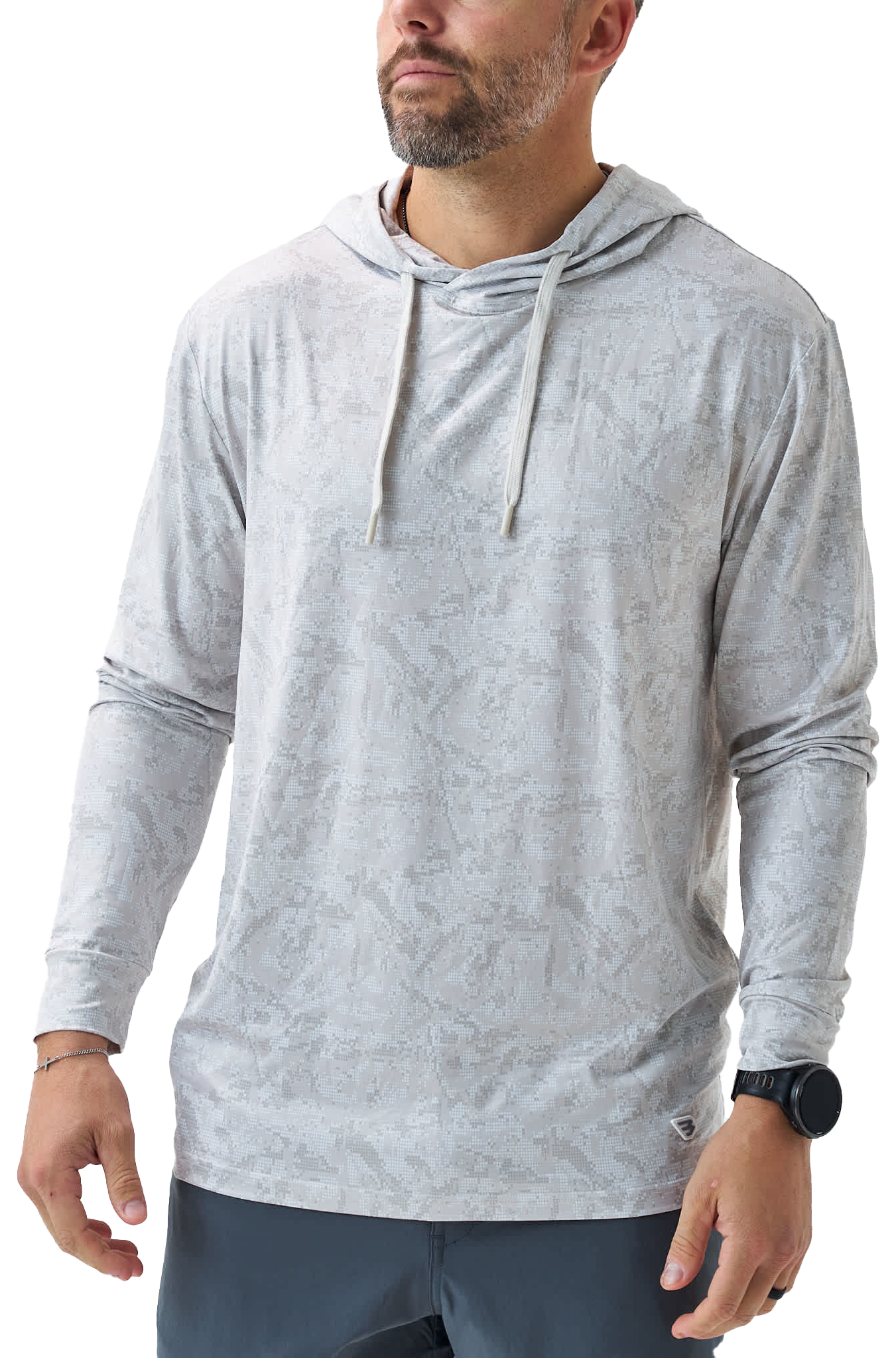 Image of BURLEBO Performance Hoodie - Digi Camo/Ivory