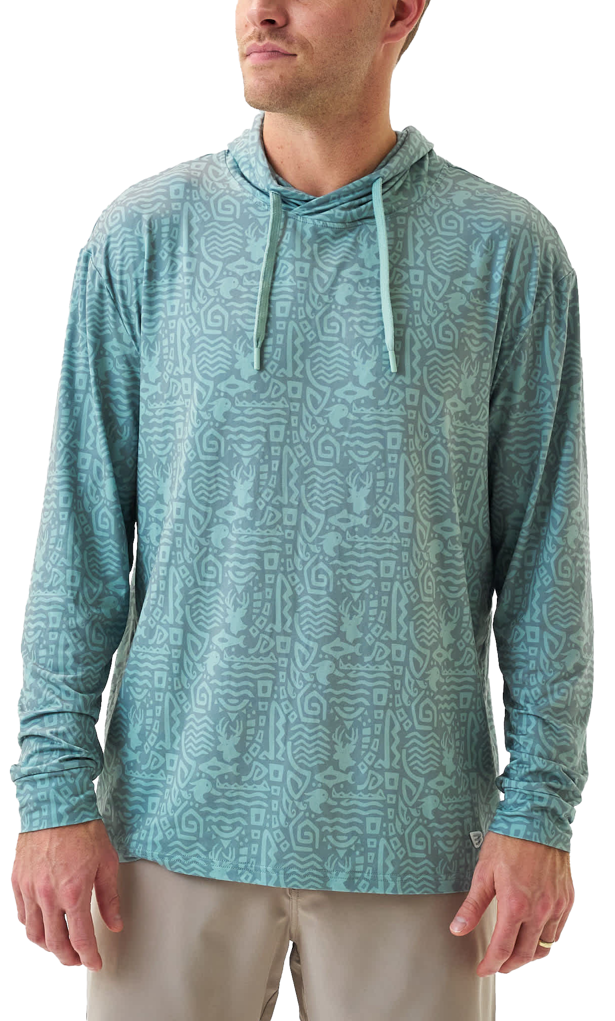 Image of BURLEBO Performance Hoodie - Mayan Outdoors/Sage