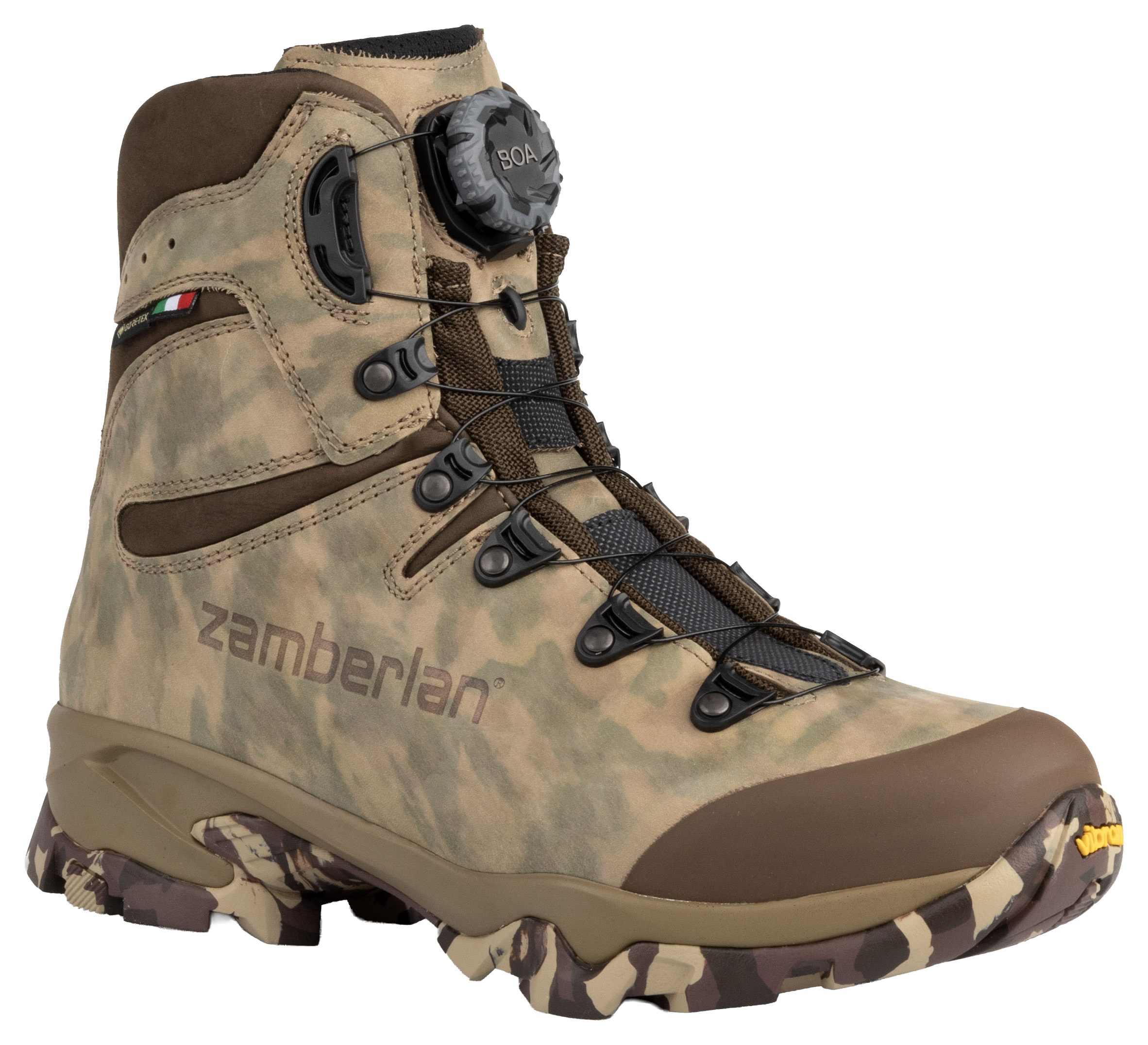Image of Zamberlan 4014 Lynx Mid GTX RR BOA Hunting Boots for Men - Camouflage