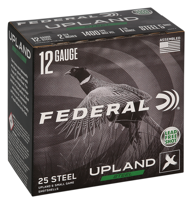 Image of "Federal Upland 12-Ga. 2-3/4"" 1-1/8 oz. Steel Shotshells - #5 - 250 Rounds"