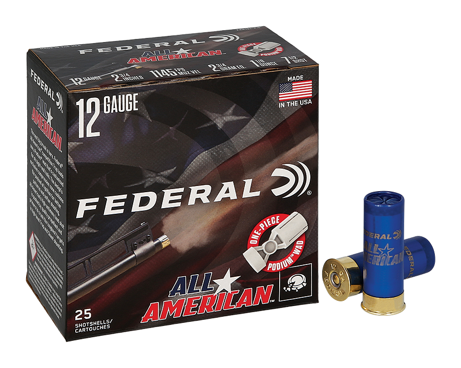 Image of "Federal All-American 12-Ga. 2-3/4"" 1-1/8 Oz. 1,145 FPS Competition Trap Shotshells - #7.5 - 250 Rounds"