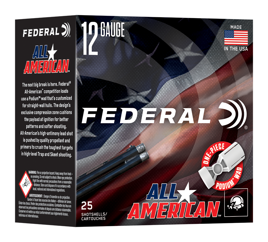 Image of "Federal All-American 12-Ga. 2-3/4"" 1 Oz. 1,250 FPS Competition Trap Shotshells"