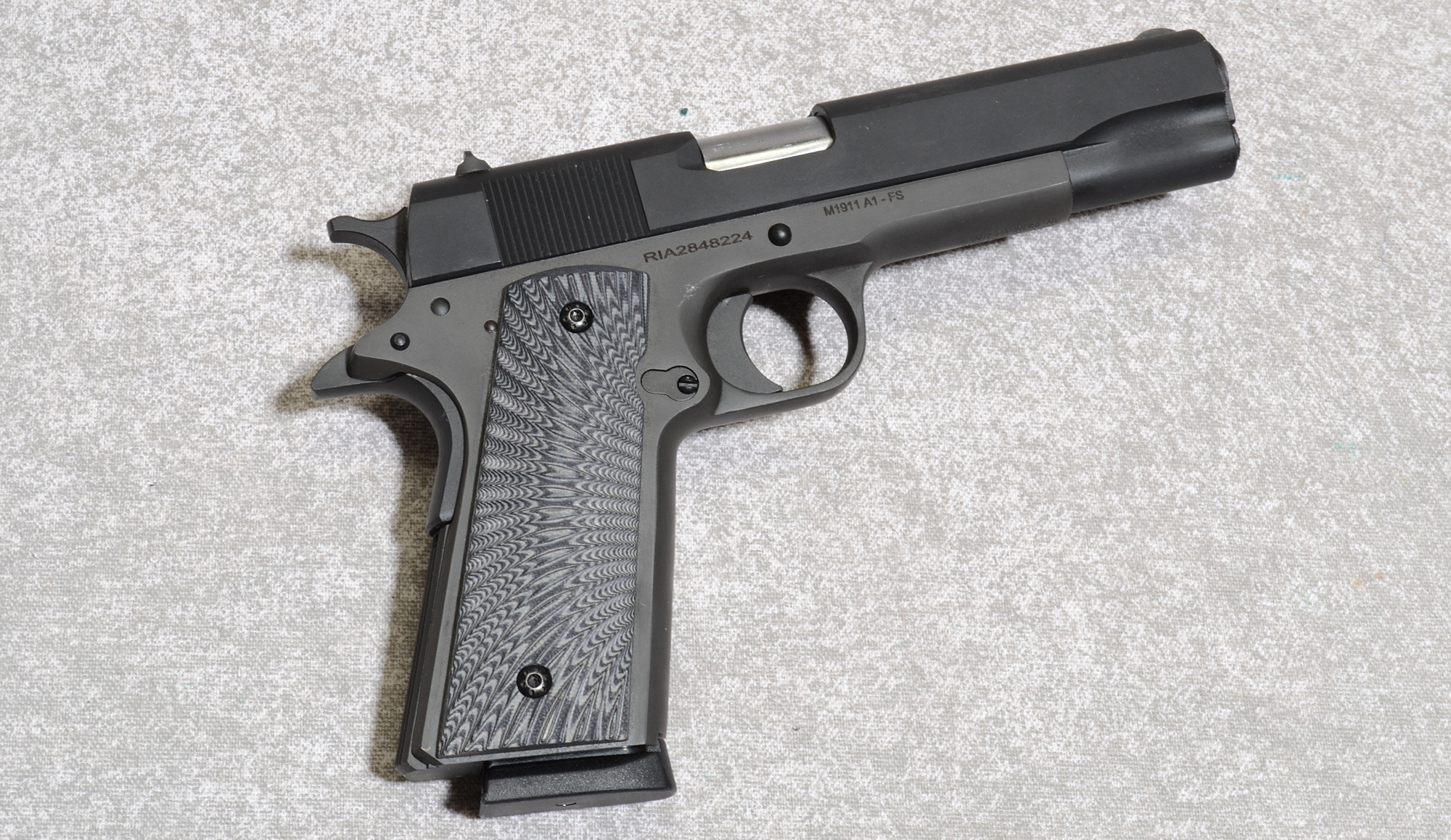 Rock Island M1911-A1 FS Pistol, .45 ACP, 5' Barrel, 2 1/2 lbs. - Rock Island Armory