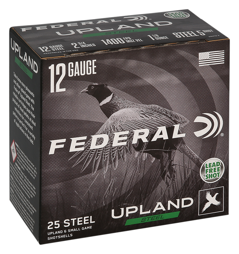Image of "Federal Upland 12-Ga. 2-3/4"" 1-1/8 oz. Steel Shotshells"