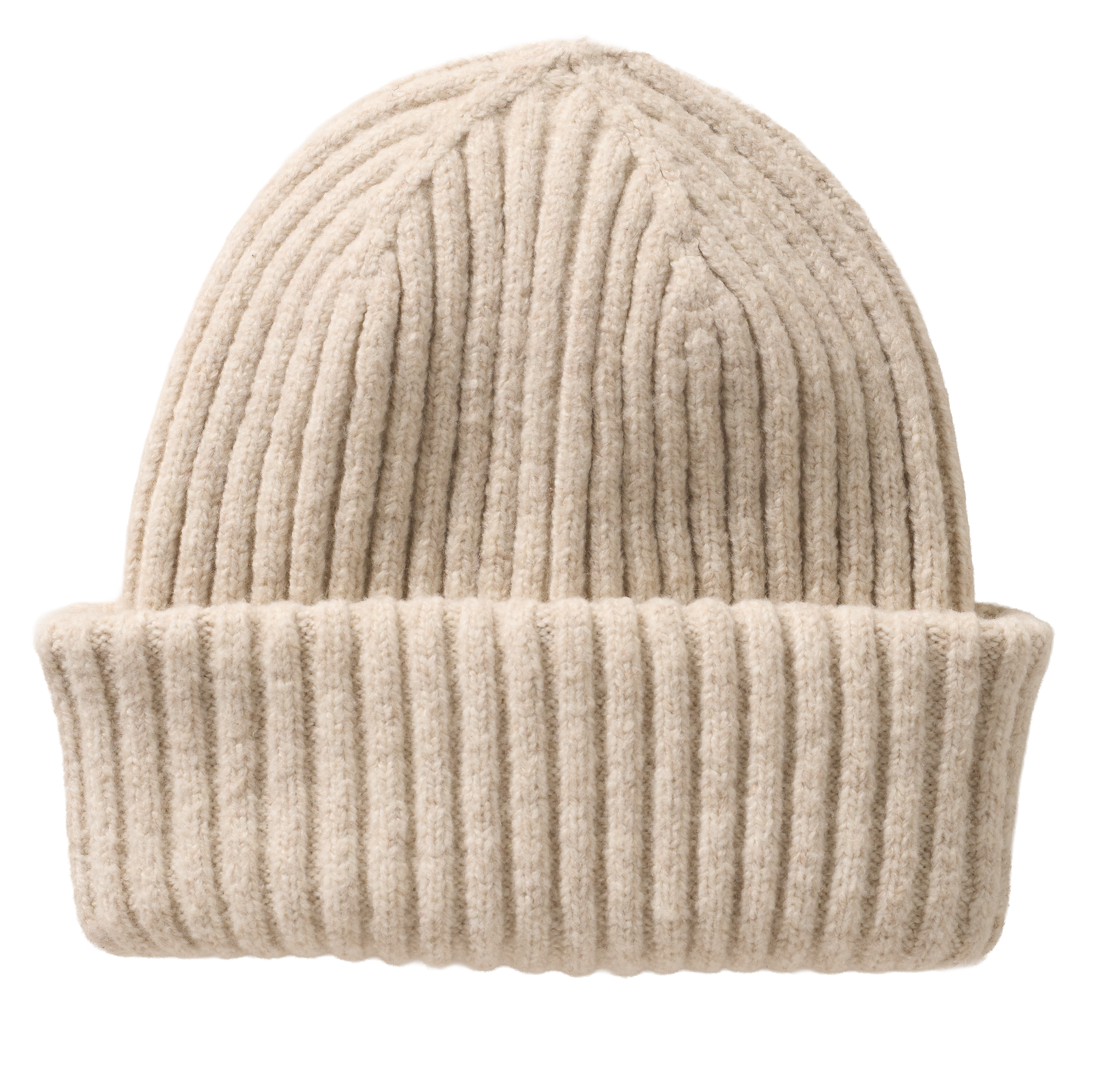 Image of Natural Reflections Knit Cuffed Beanie - Oatmeal