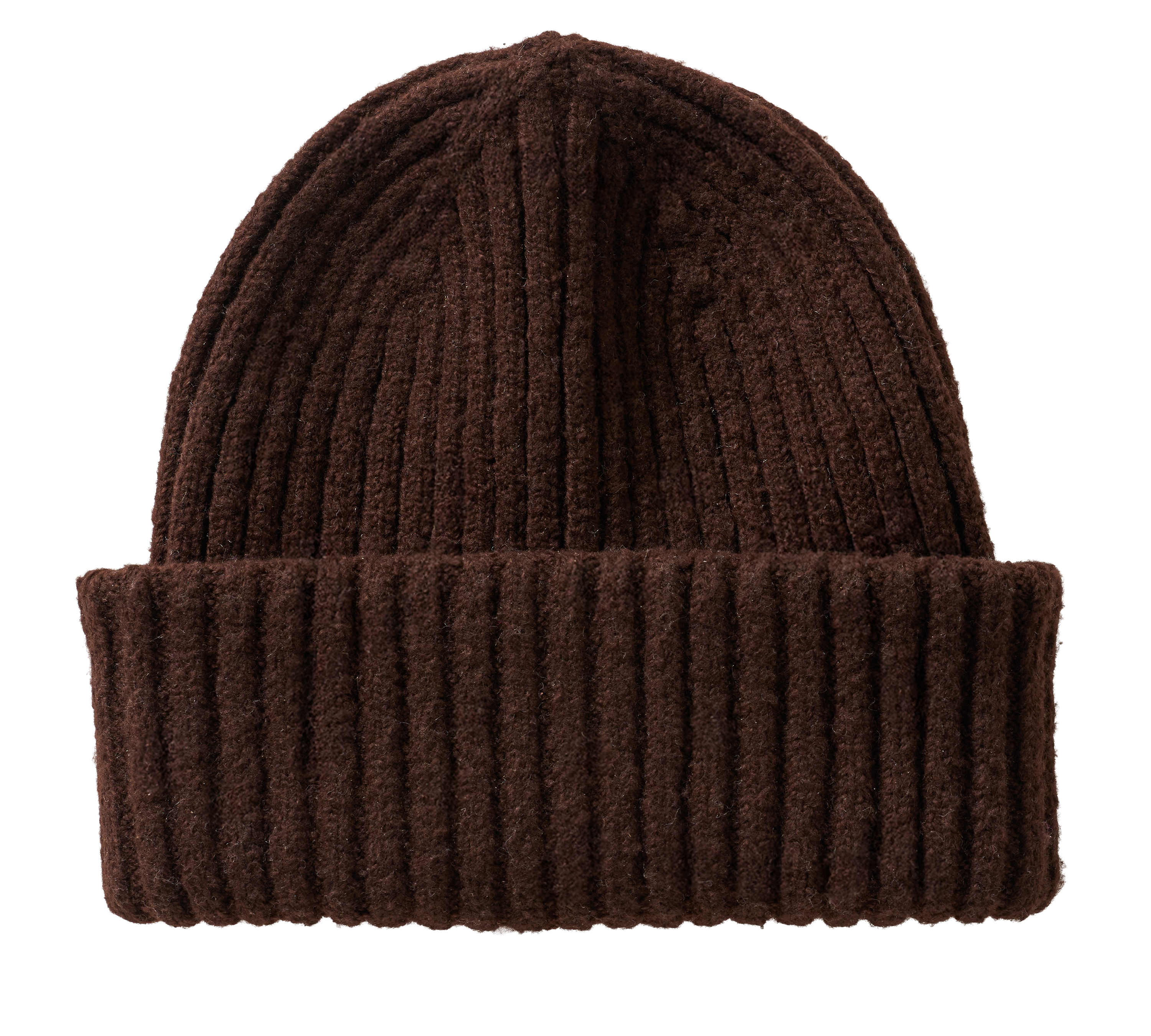 Image of Natural Reflections Knit Cuffed Beanie - Brown
