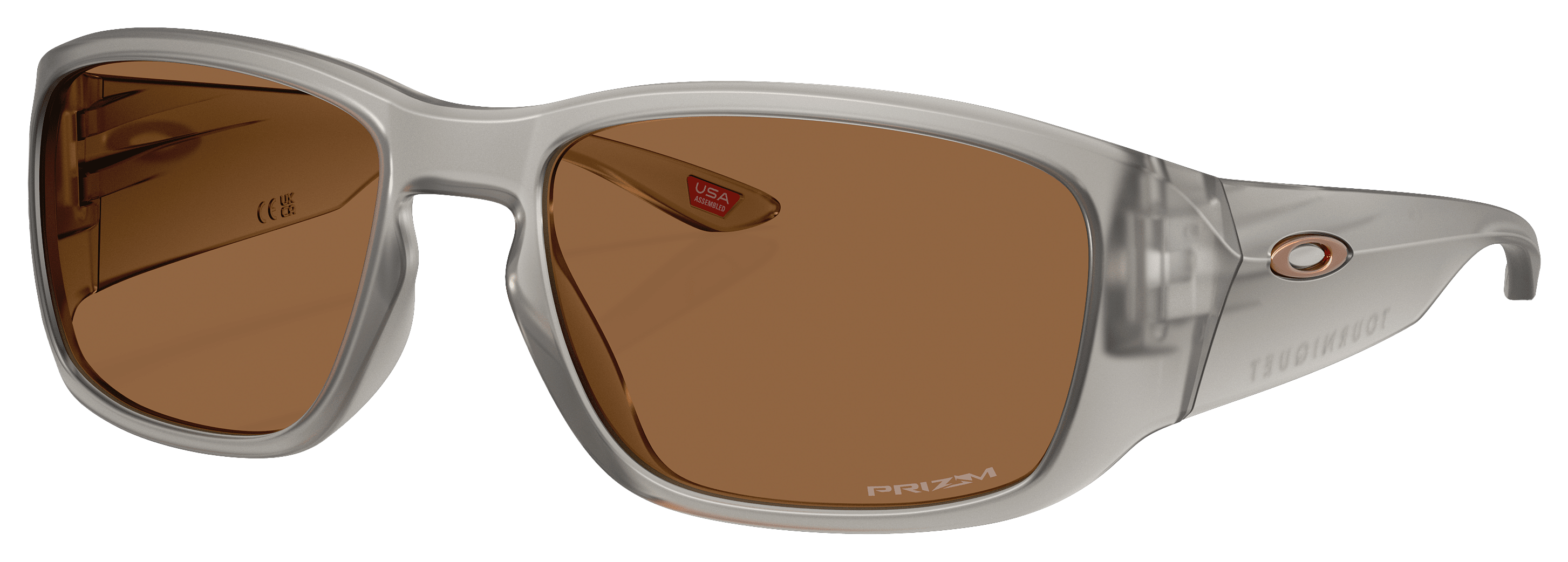 Image of Oakley Tourniquet OO9521 Prizm Bronze Mirror Sunglasses - Matte Grey Smoke/Prizm Bronze - Medium