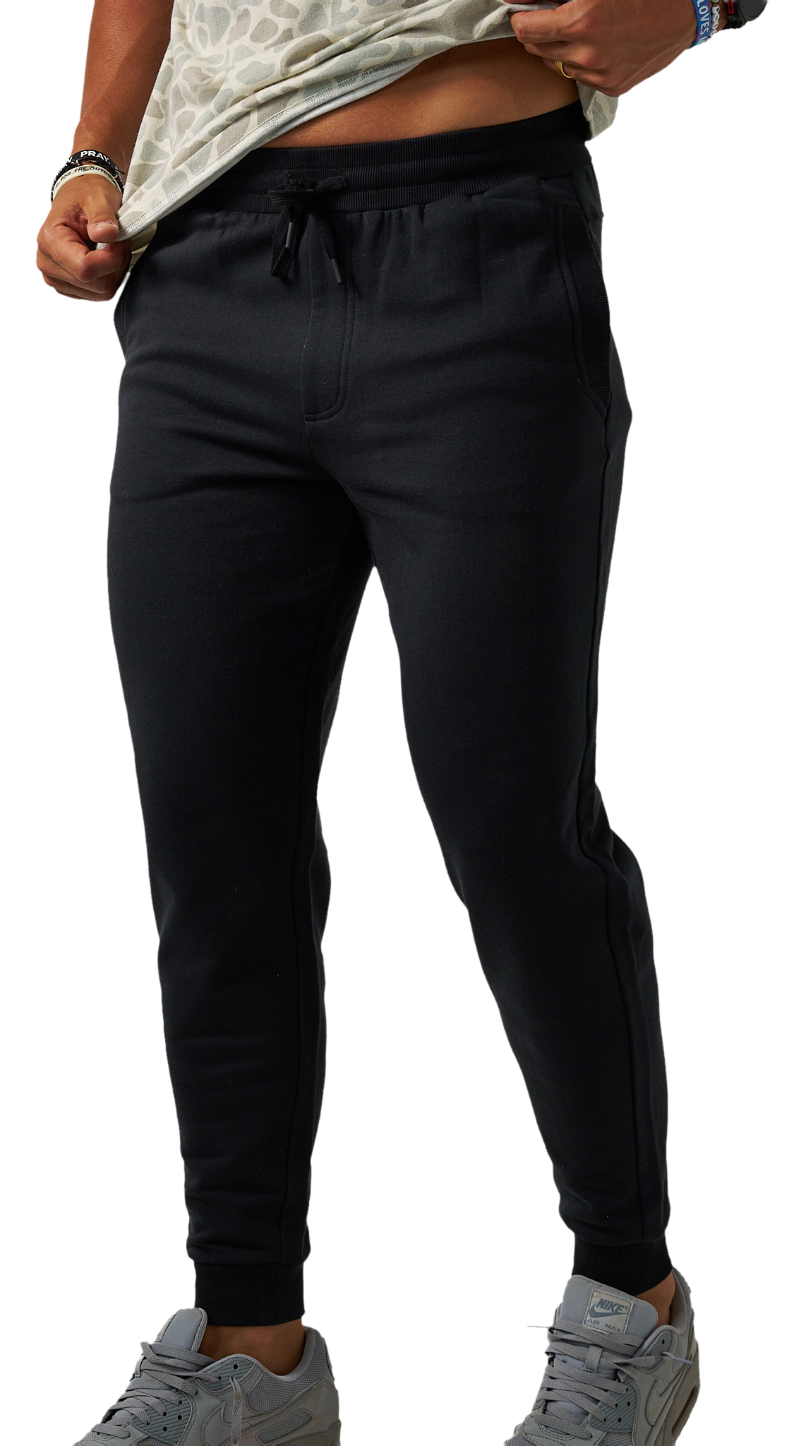 Image of BURLEBO Fleece Joggers - Black