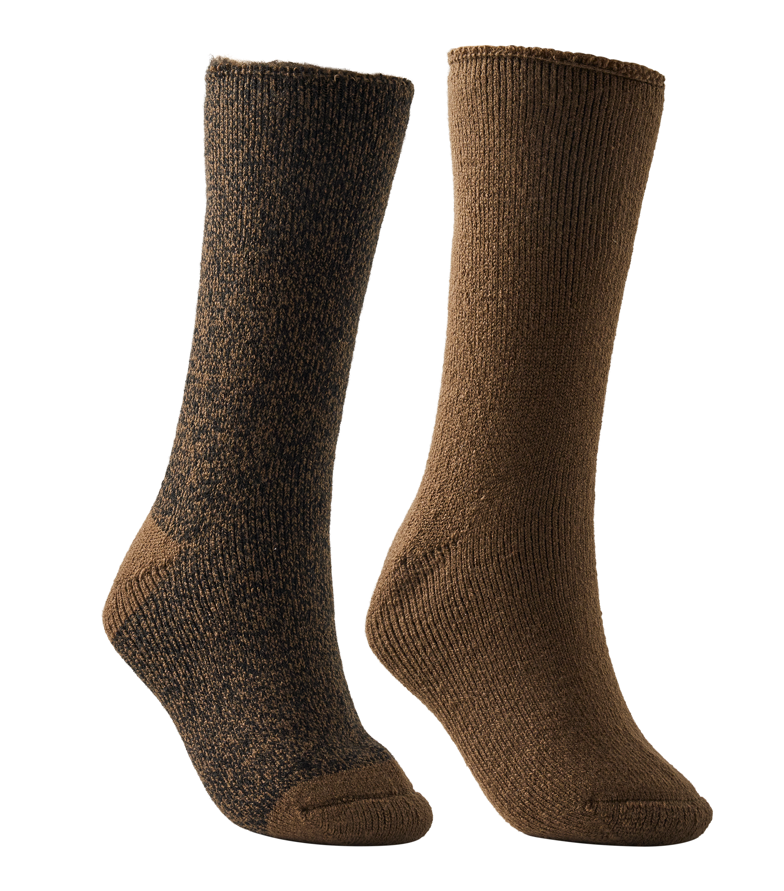 Image of Cabela's Heavyweight Thermal Crew Socks 2-Pair Pack for Men - Dark Olive