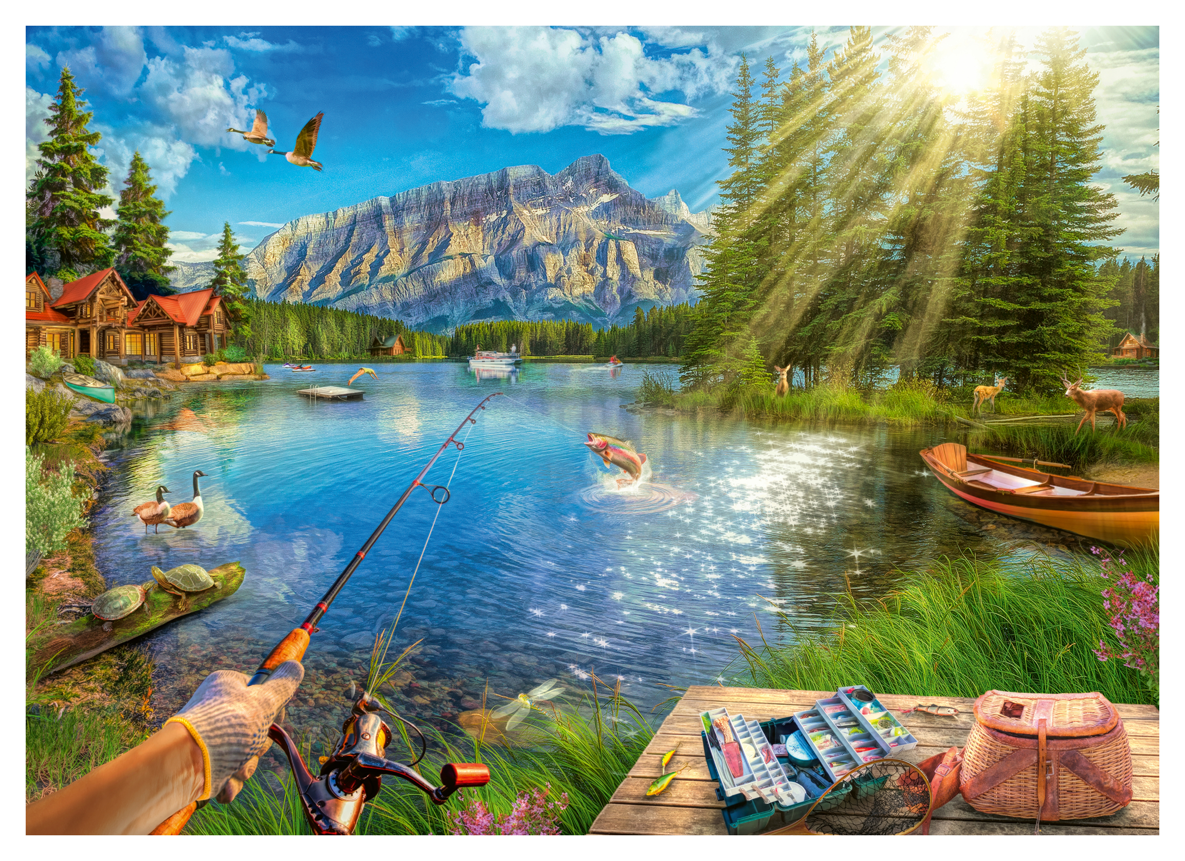 Image of Ravensburger Life At The Lake 1000-Piece Jigsaw Puzzle