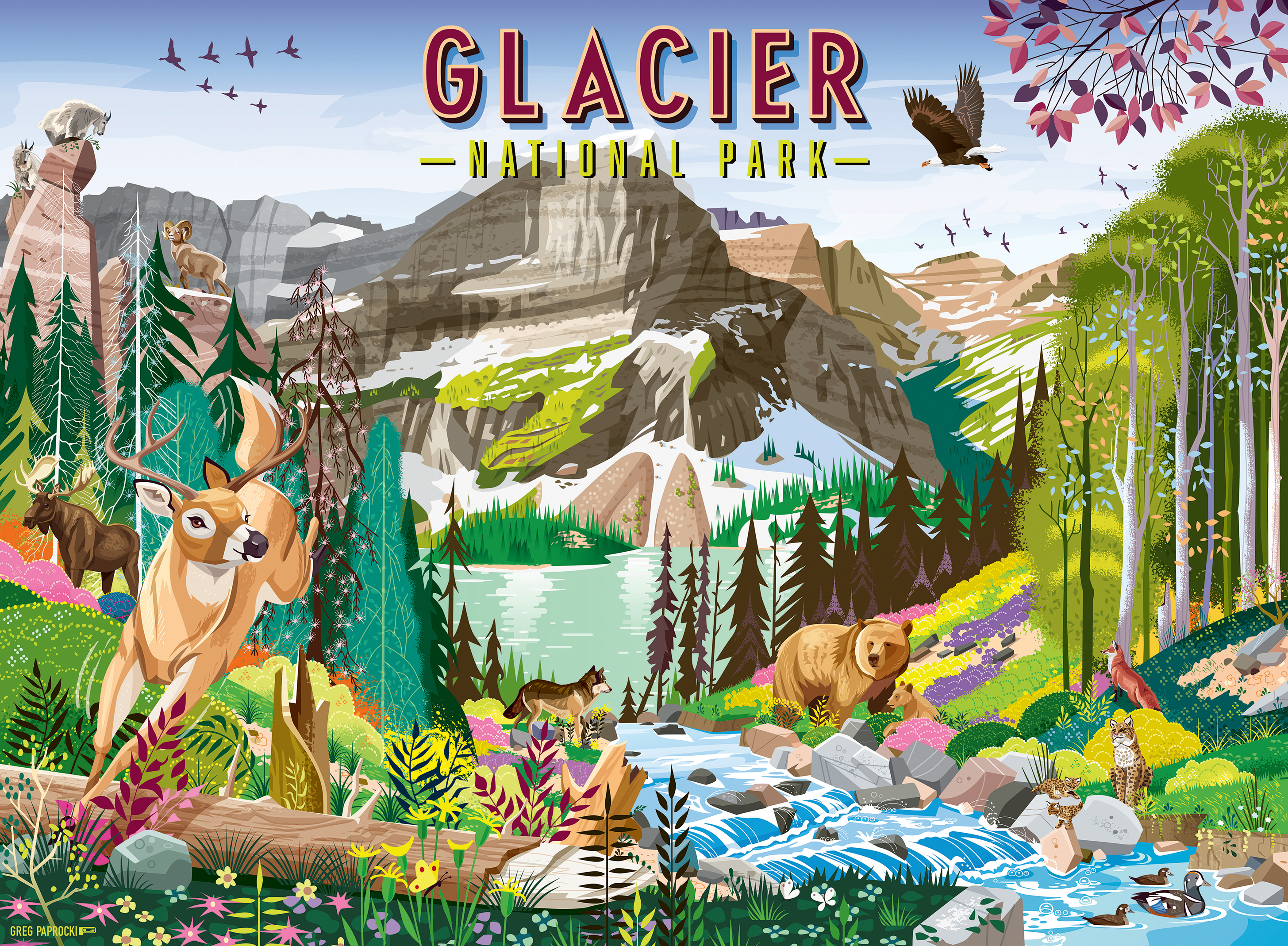 Image of Ravensburger Glacier National Park 500-Piece Jigsaw Puzzle