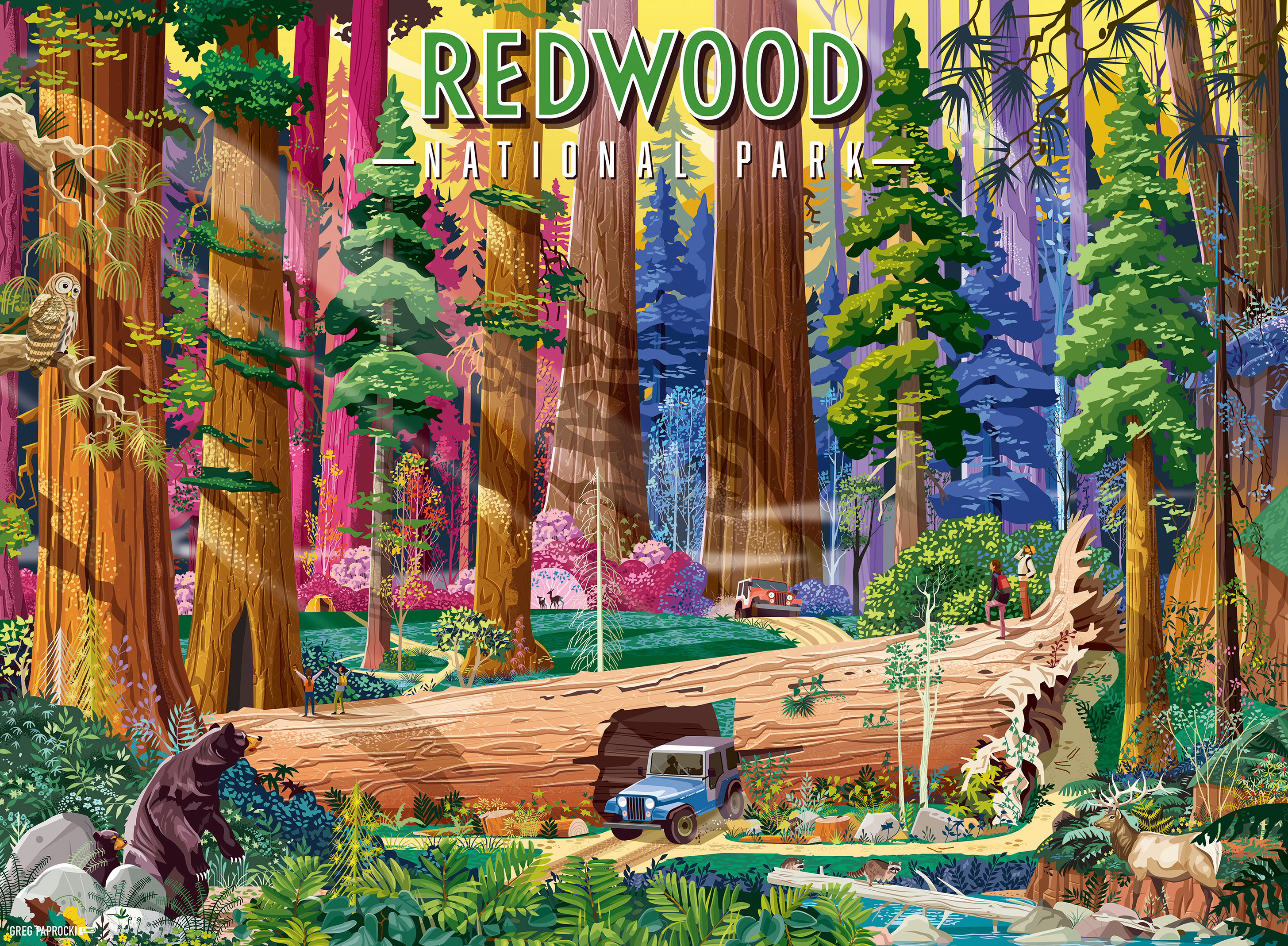 Image of Ravensburger Redwood National Park 500-Piece Jigsaw Puzzle