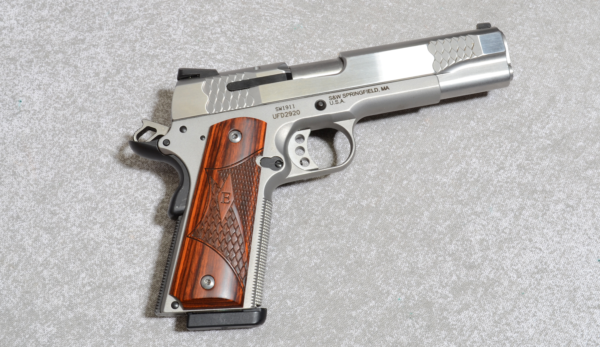Image of "Smith & Wesson SW1911 Pistol, .45 Auto, 4"" Barrel, 2.5 lbs."