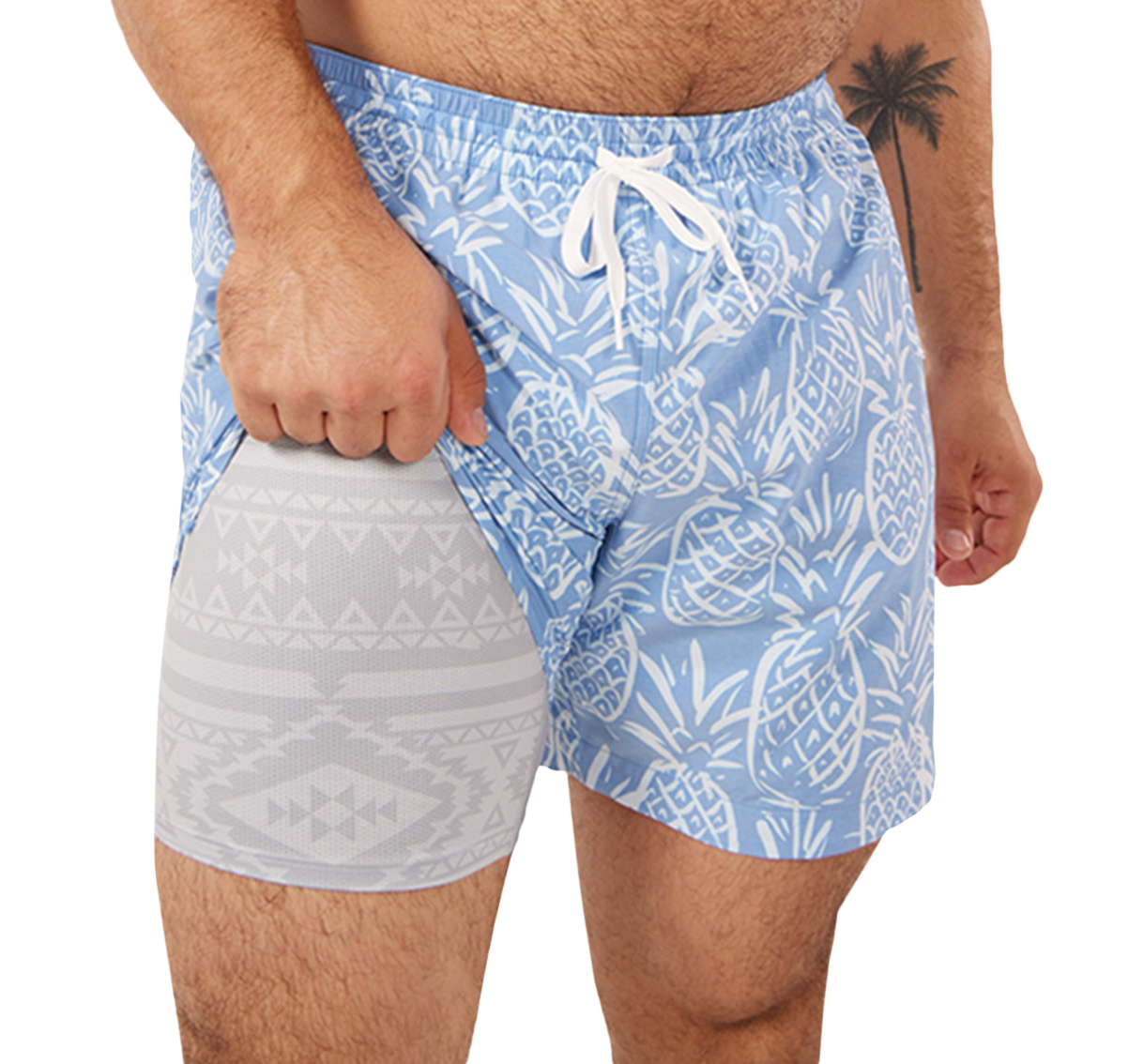 Image of Chubbies The Capes Classic Lined Swim Trunks - Medium Blue