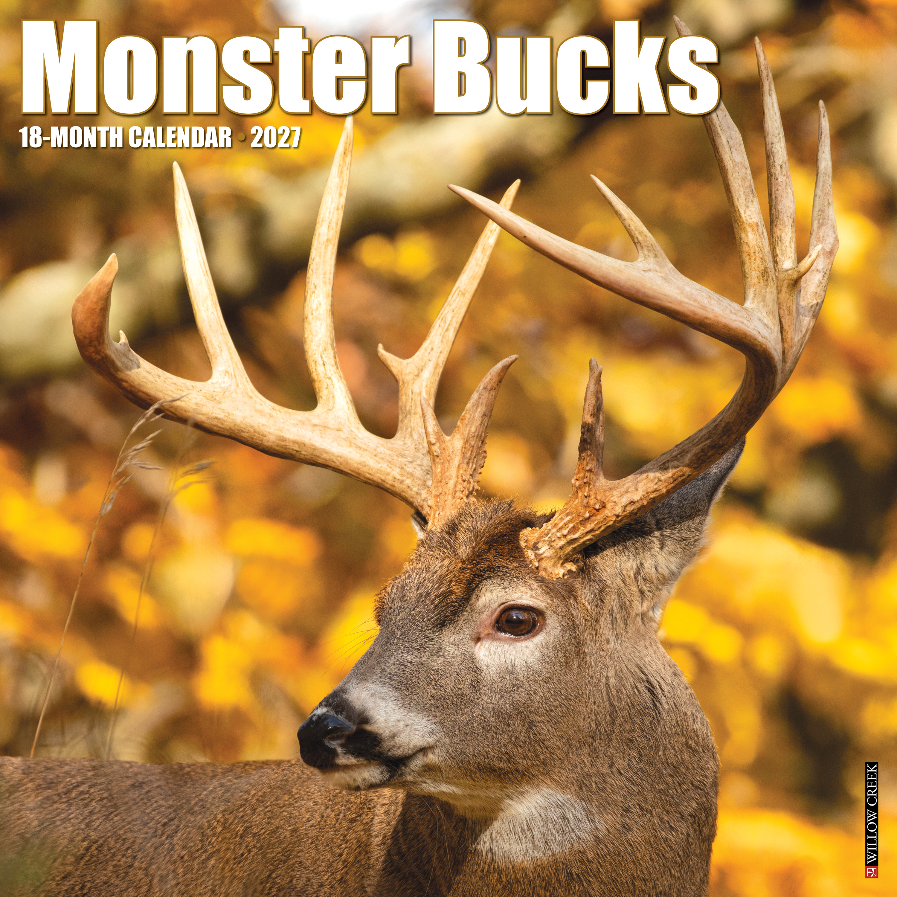 Willow Creek Willow Creek Press 2027 Monster Bucks 18-Month Wall Calendar - $17.99 at Bass Pro Shops