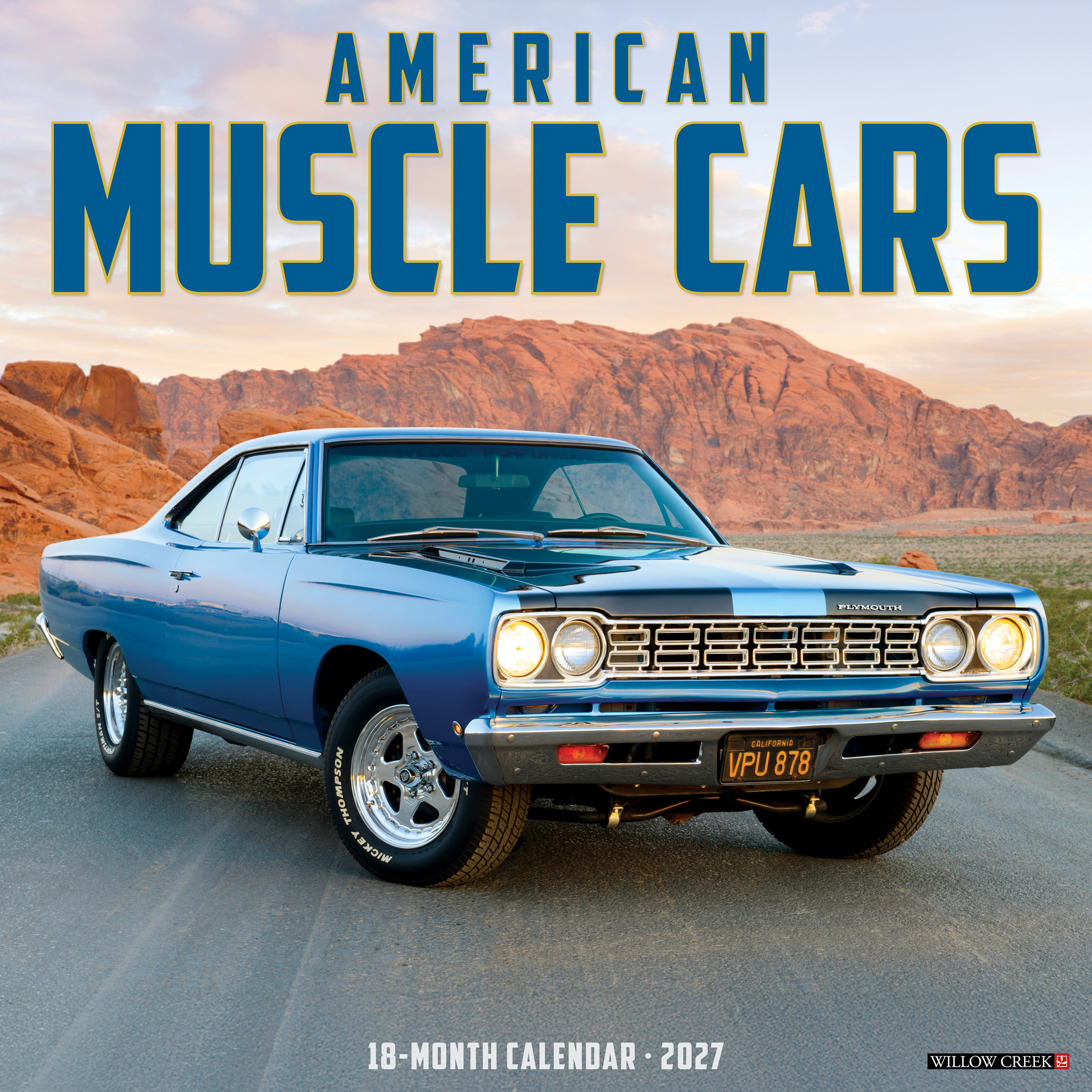 Willow Creek Willow Creek Press 2027 American Muscle Cars 18-Month Wall Calendar - $17.99 at Bass Pro Shops