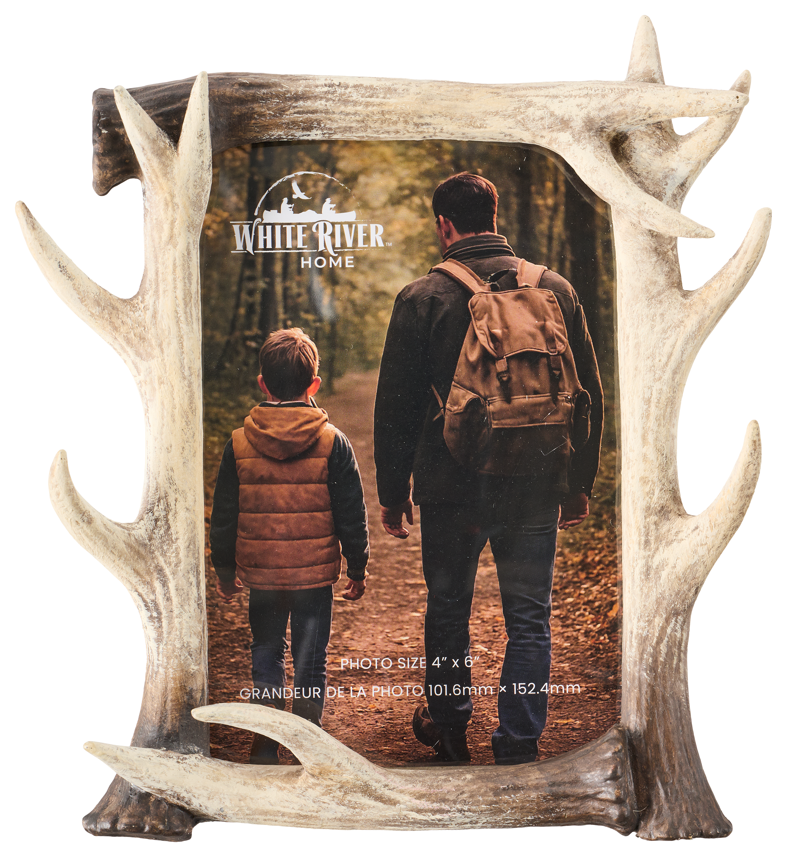White River Home Antler Photo Frame