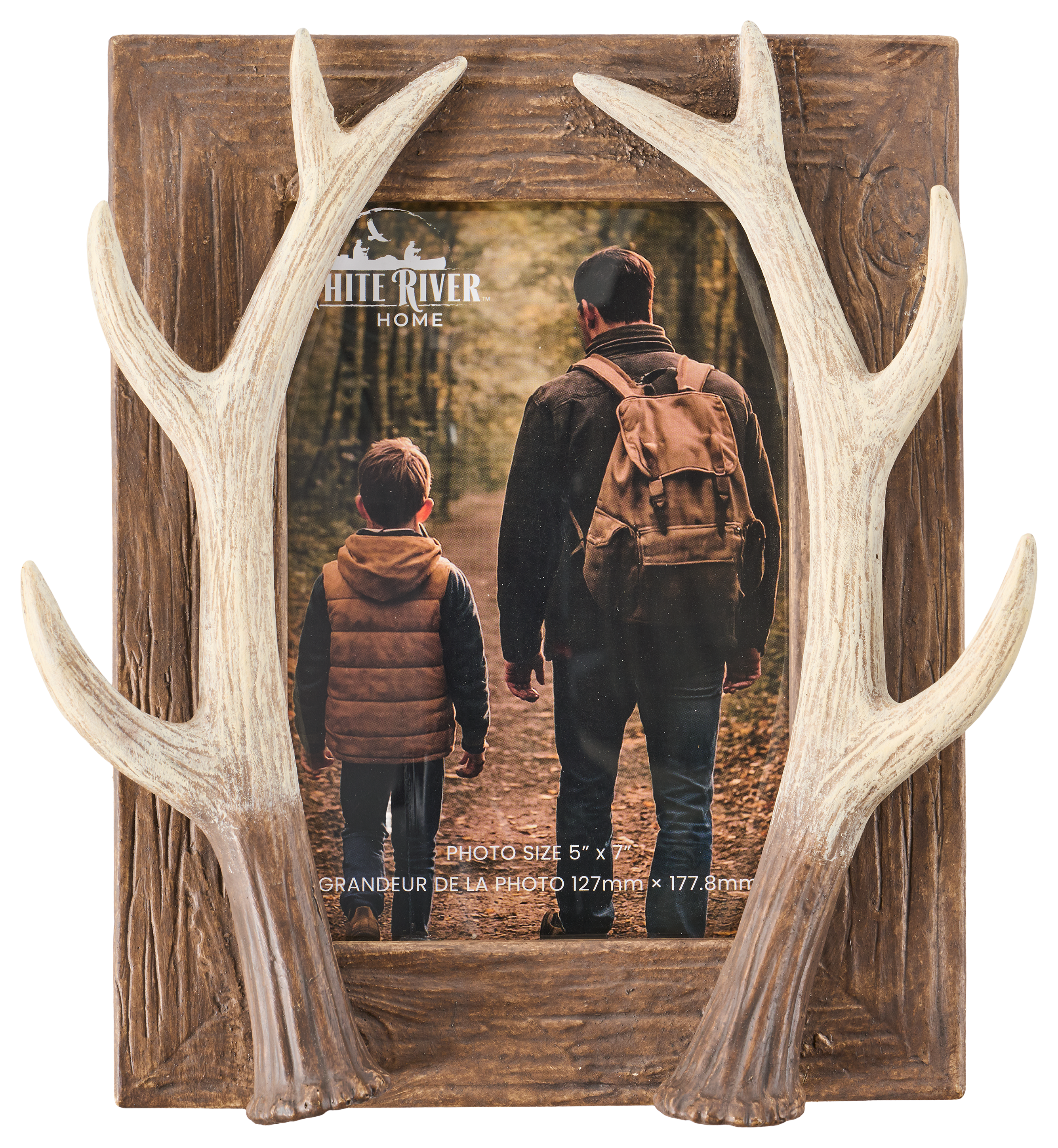 White River Home 5"x7" Antler Photo Frame