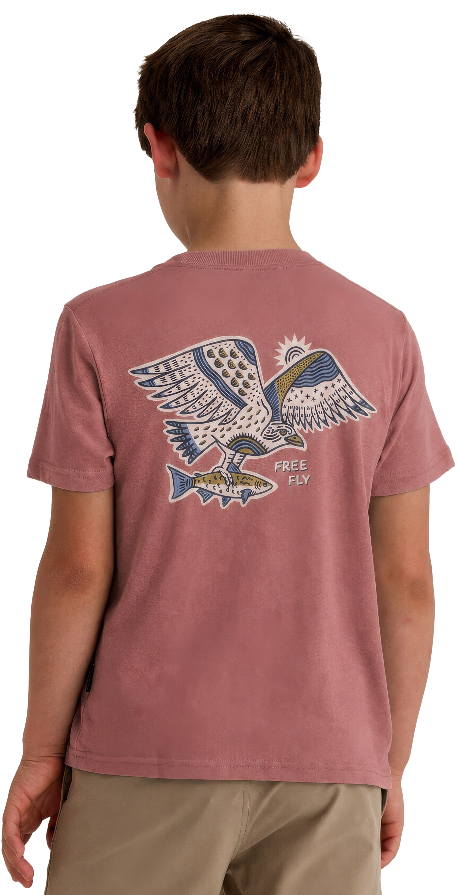 Image of Free Fly Osprey Catch Short-Sleeve T-Shirt for Kids - Plum