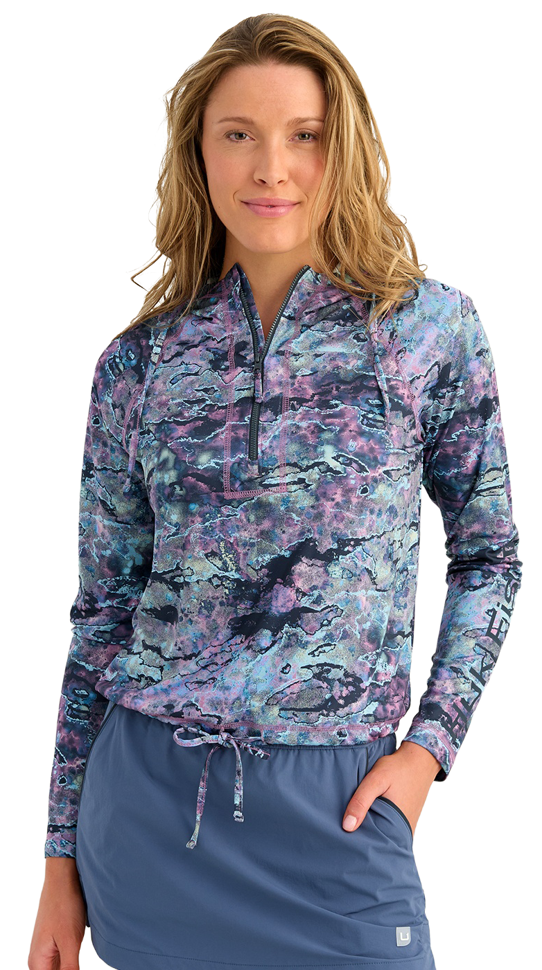 Image of Huk Pursuit Novelty Top Print Hoodie - Coastal Wildflower