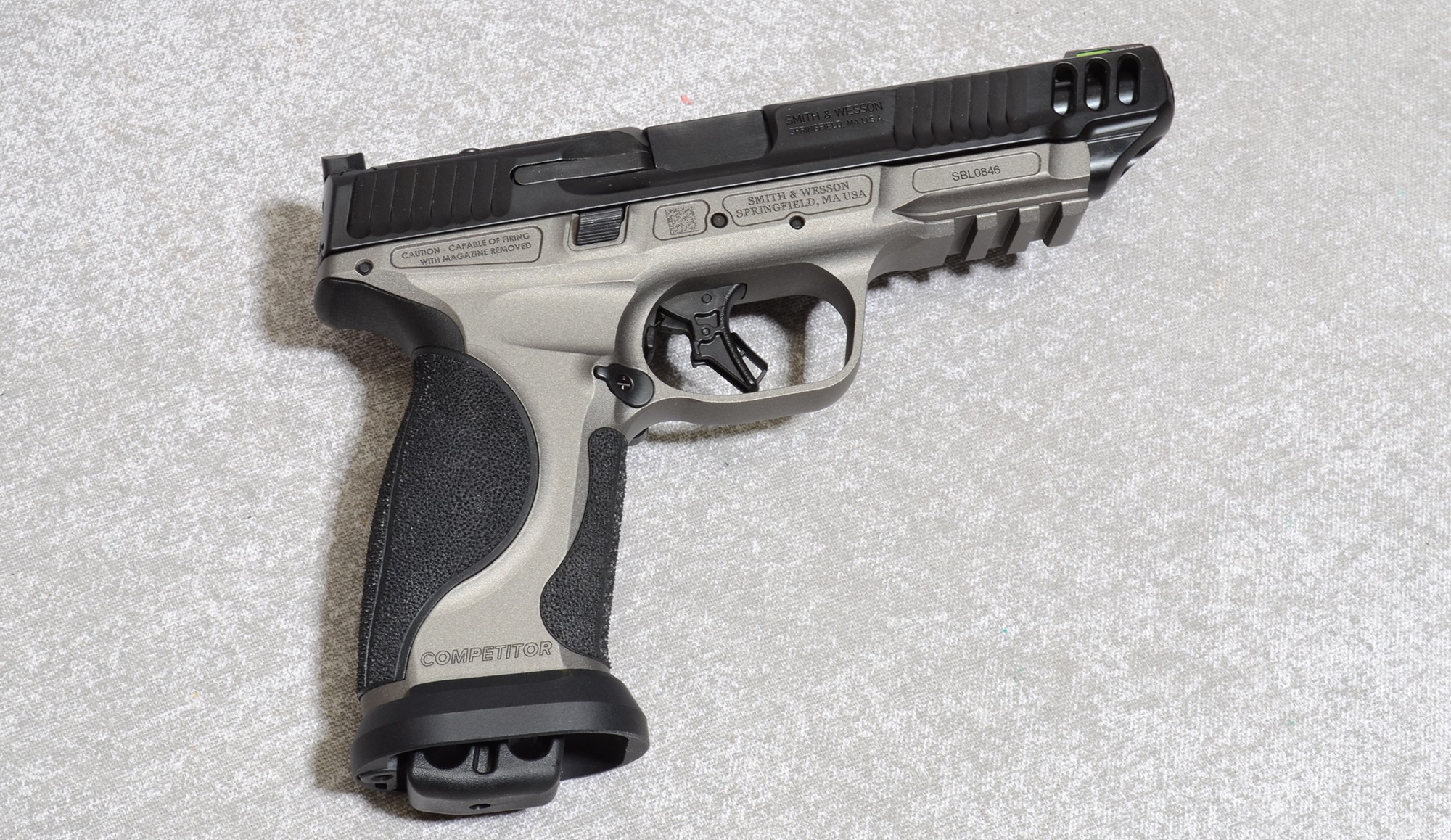 Image of "Smith & Wesson M&P 9 M2.0 Competitor Pistol, 9mm Luger, 5"" Barrel, 2 lbs"