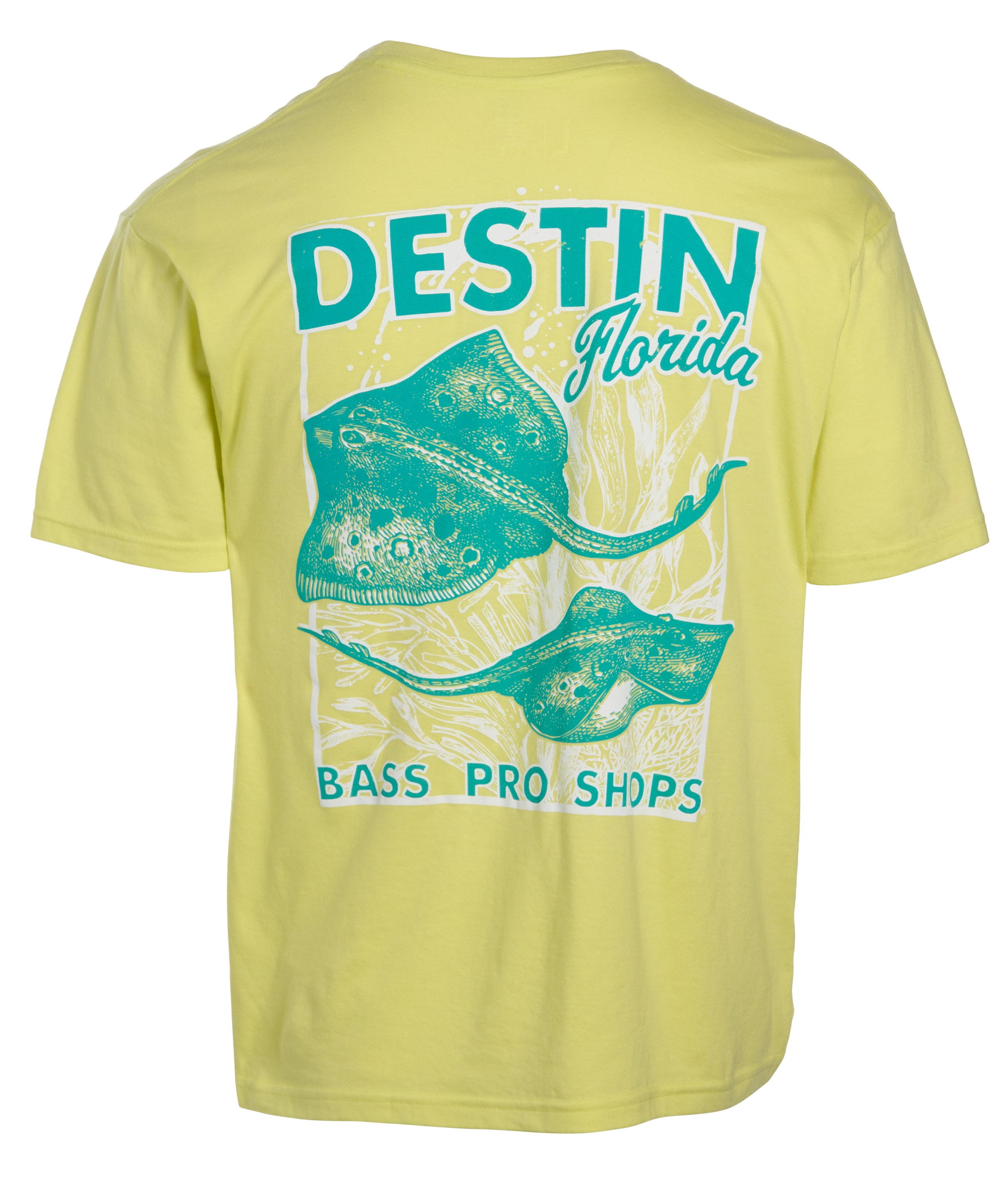 Image of Bass Pro Shops Destin Sting Rays Short-Sleeve T-Shirt - Daiquiri Green