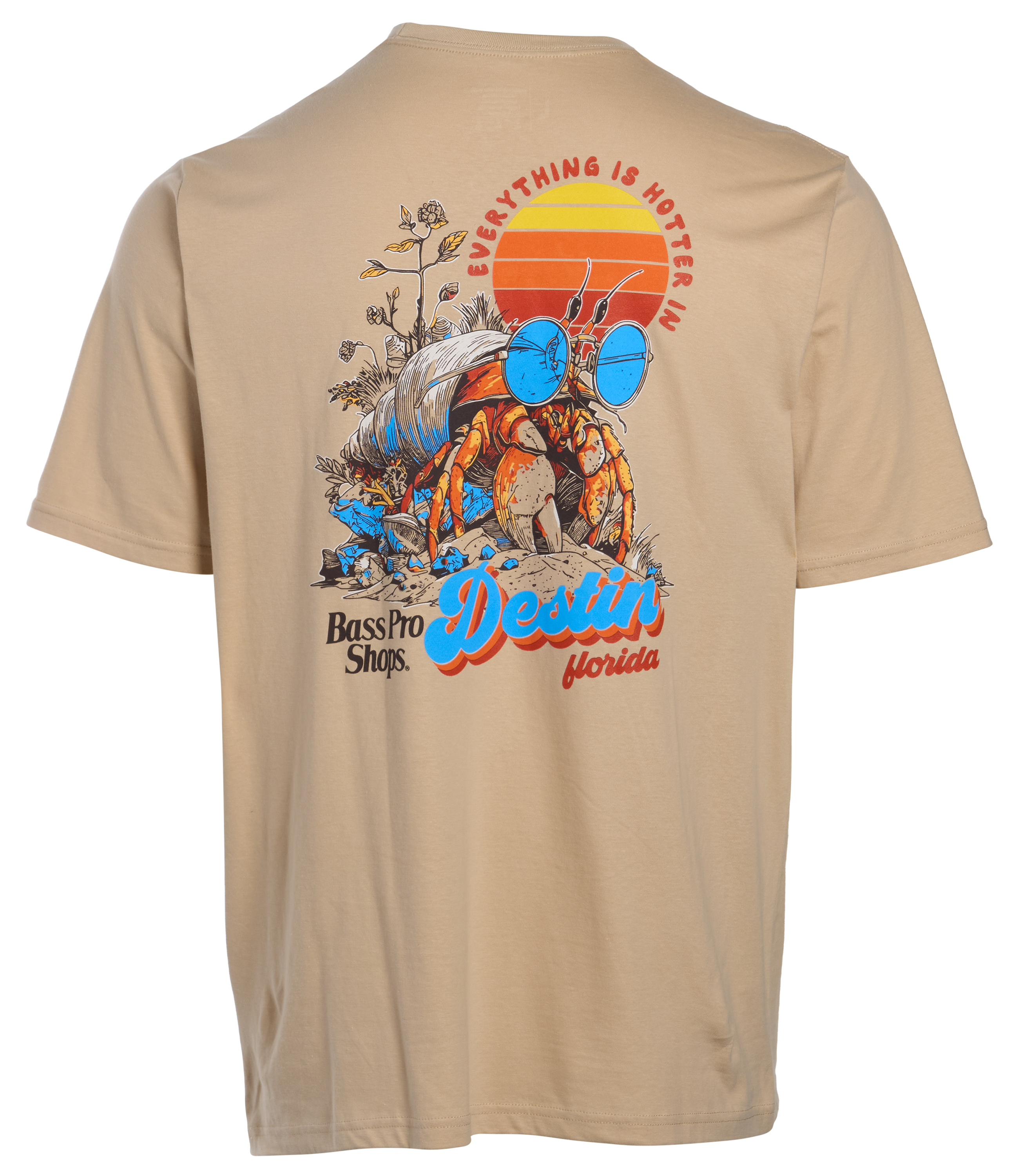 Image of Bass Pro Shops Destin Hermit Crab Short-Sleeve T-Shirt - Sand