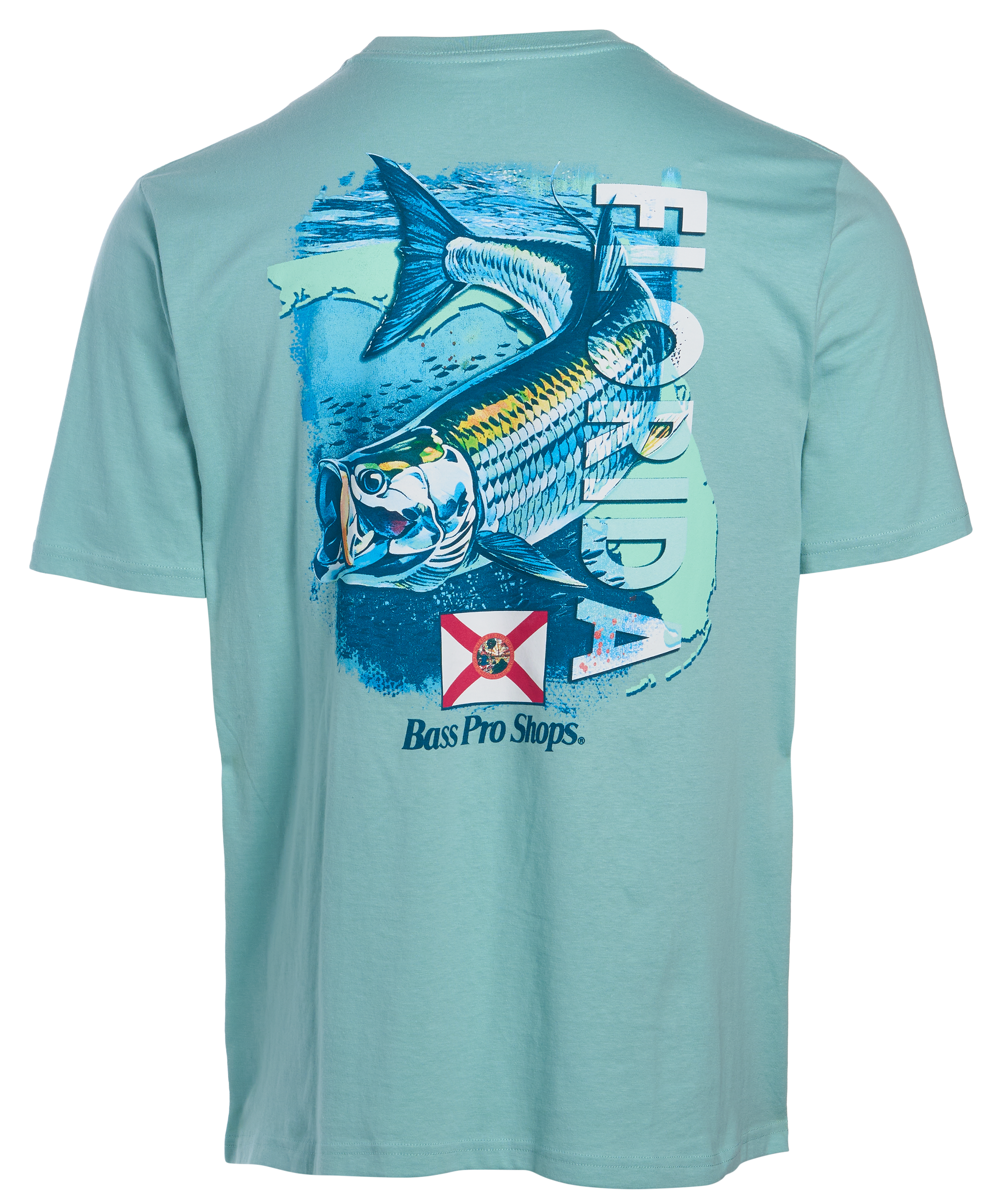 Image of Bass Pro Shops Florida Tarpon Short-Sleeve T-Shirt - Aquifer