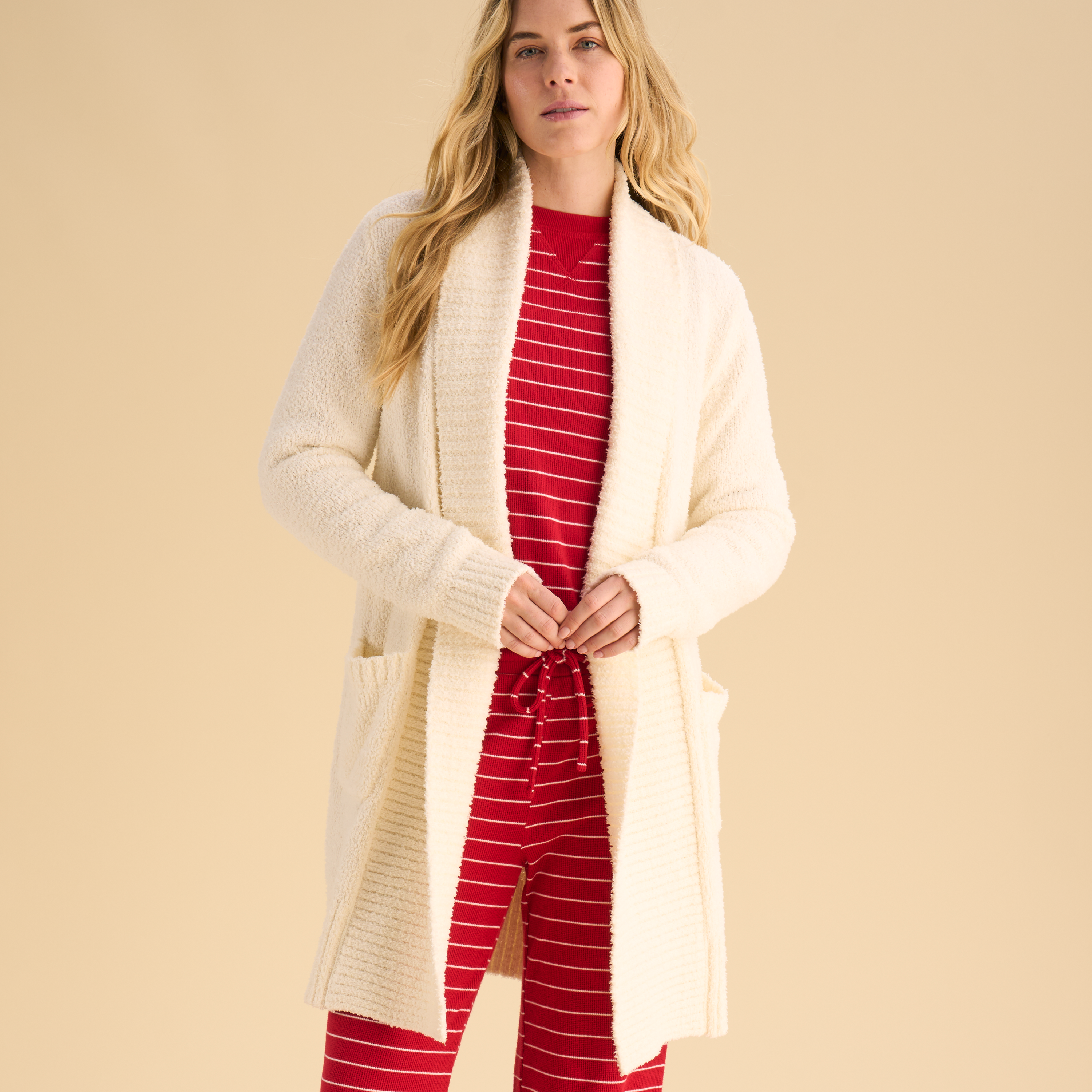 Natural Reflections Natural Reflections Lounge Chenille Cardigan - Egret - $59.99 at Bass Pro Shops