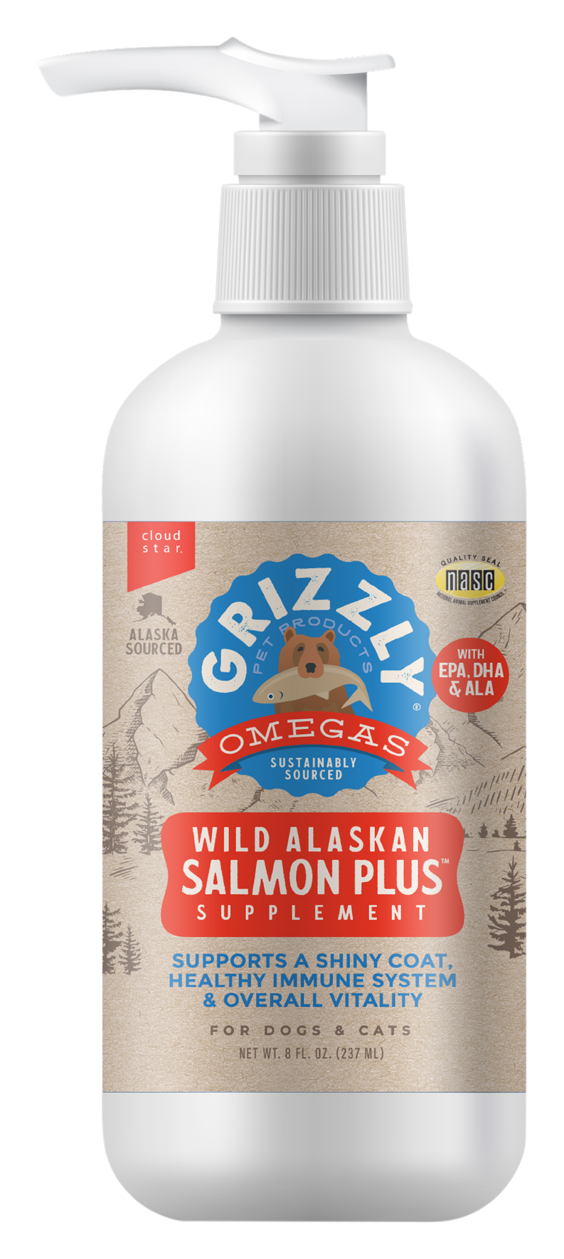 Image of Grizzly Salmon Plus Supplement for Pets