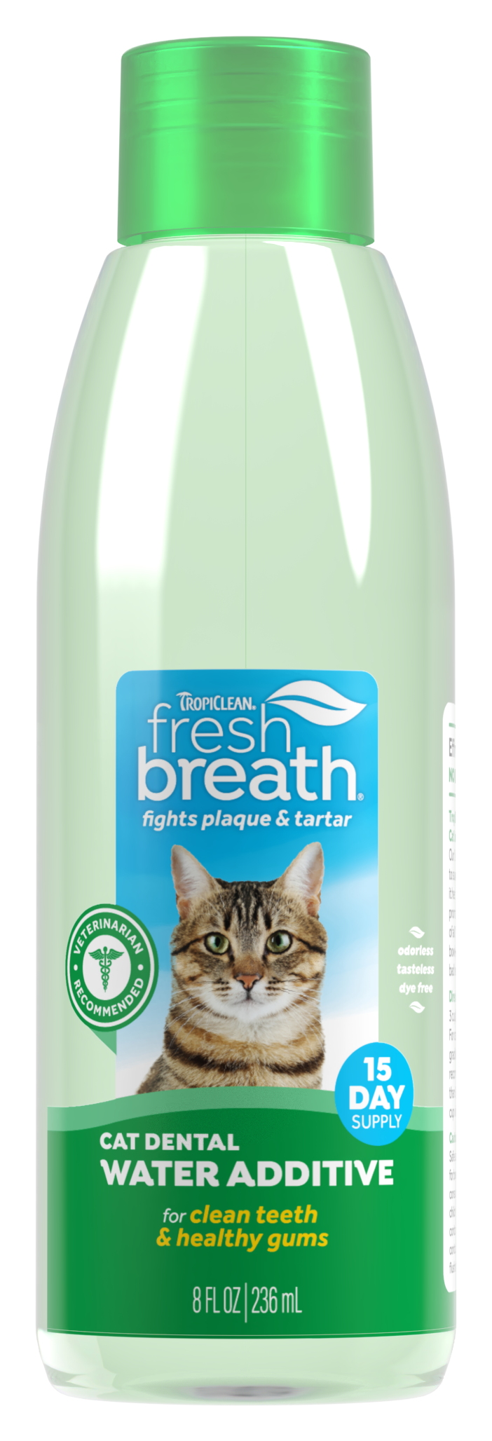 Image of TropiClean Fresh Breath Dental Water Additive for Cats