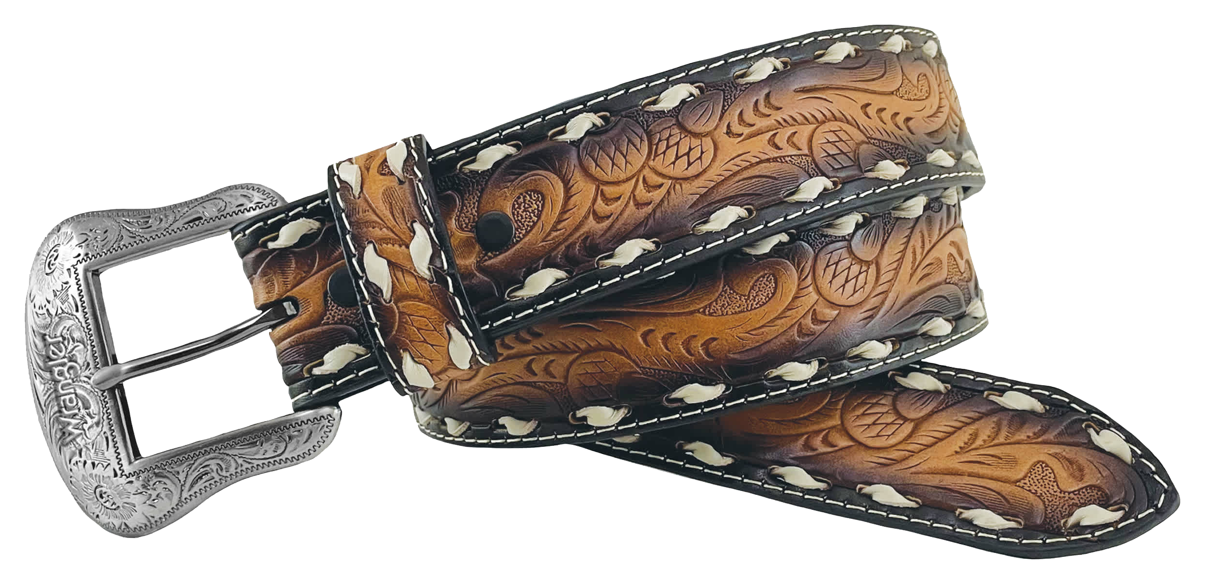 Image of Wrangler Acorn Western Belt - Tan