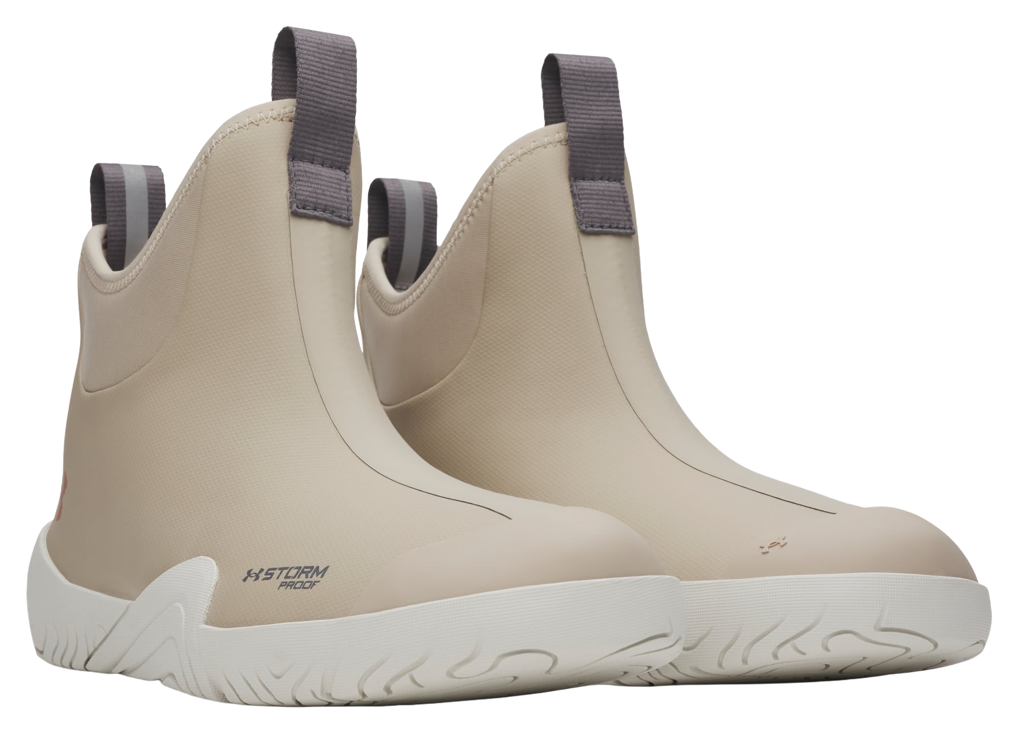 Image of Under Armour Shorema Deck Boots for Men - City Khaki/Summit White/Orage Oxide