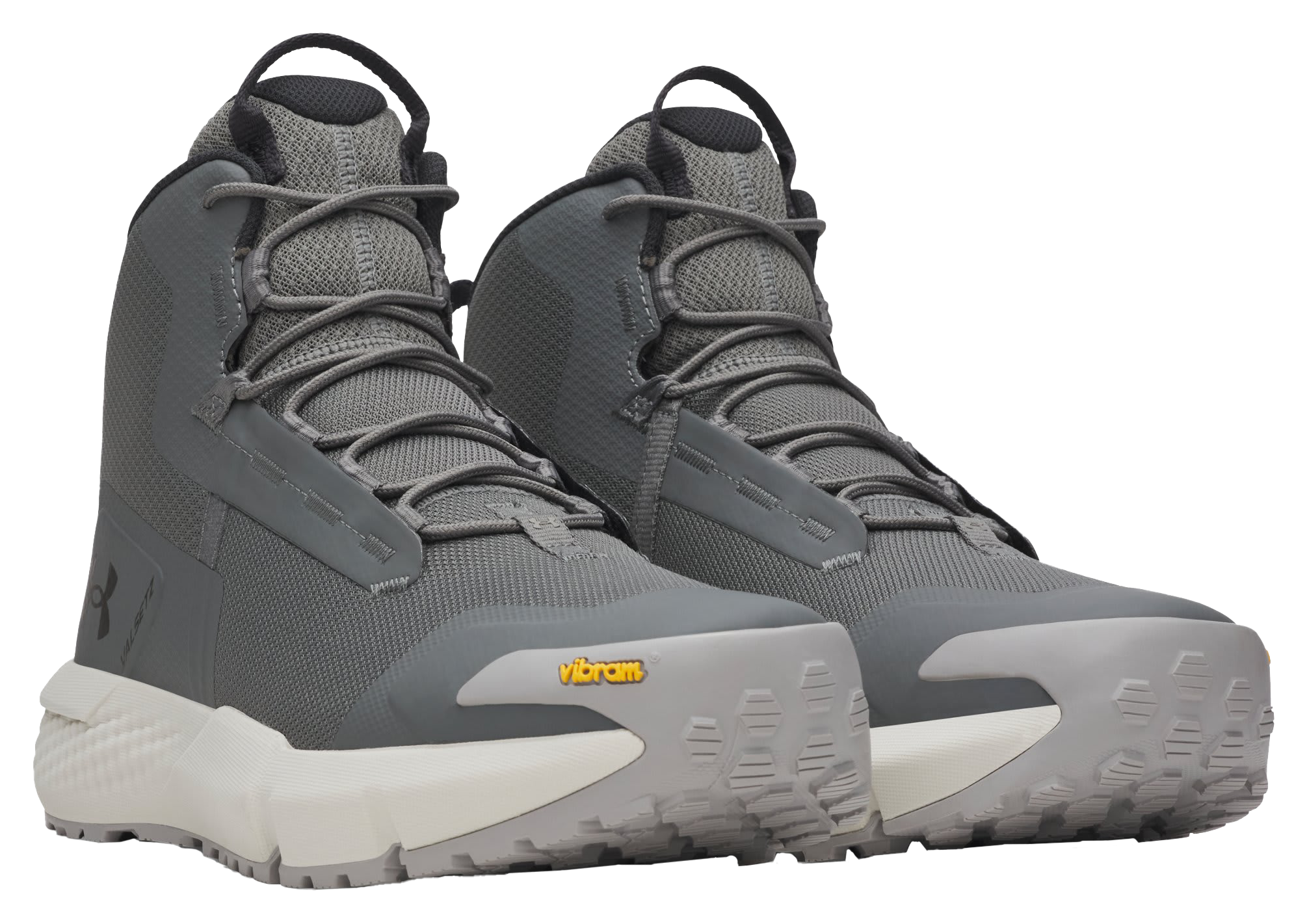 Image of Under Armour Valsetz Mid Tactical Boots for Men - Clay Green/Summit White/Titanium