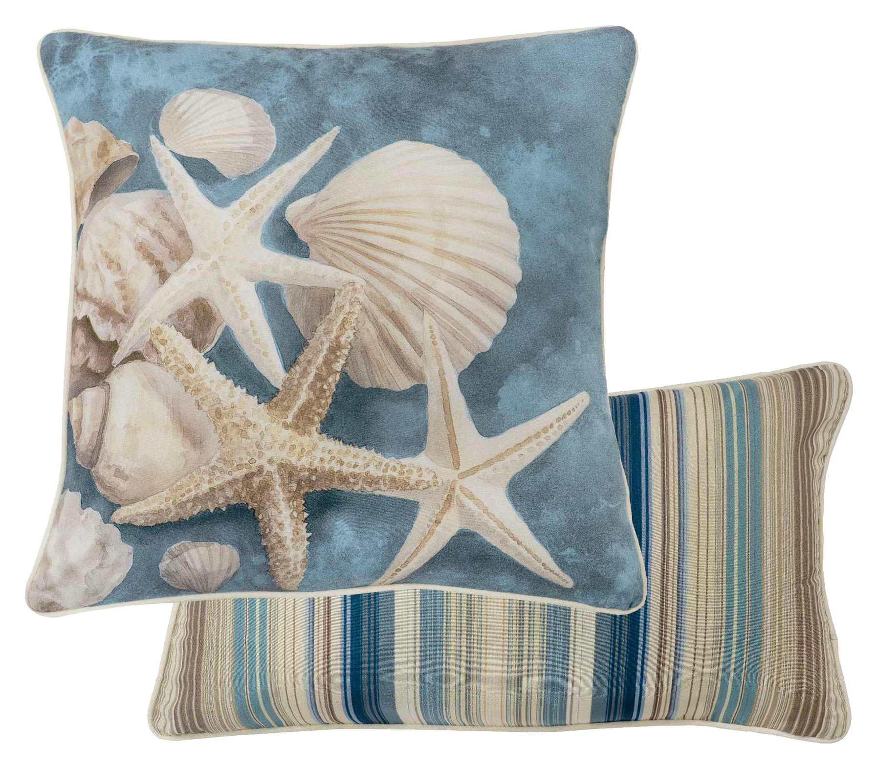 Image of Donna Sharp Blue Diamond Coastal 2-Piece Decorative Pillow Set