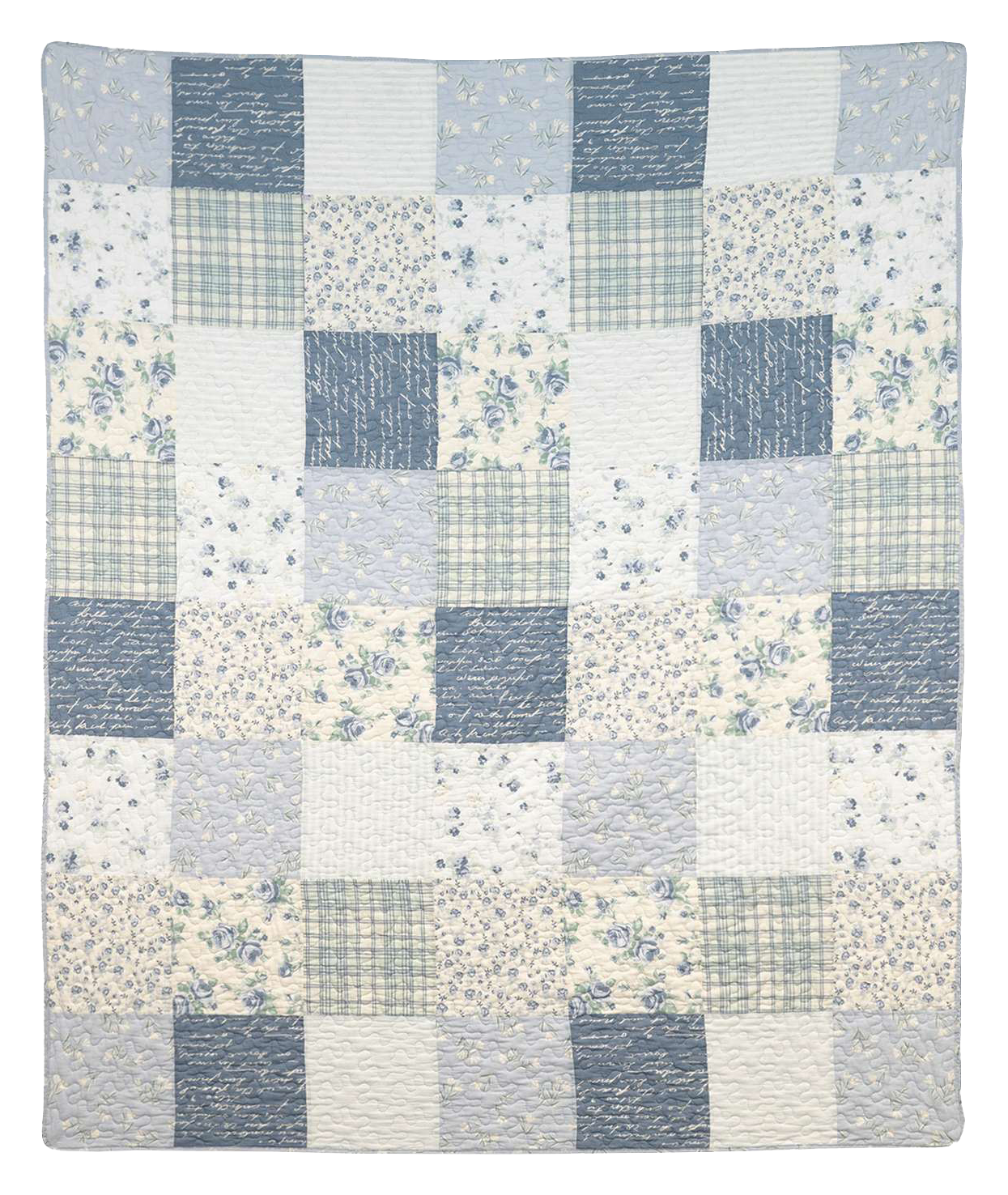 Image of Donna Sharp Blue Pastures Cotton Lap Quilt