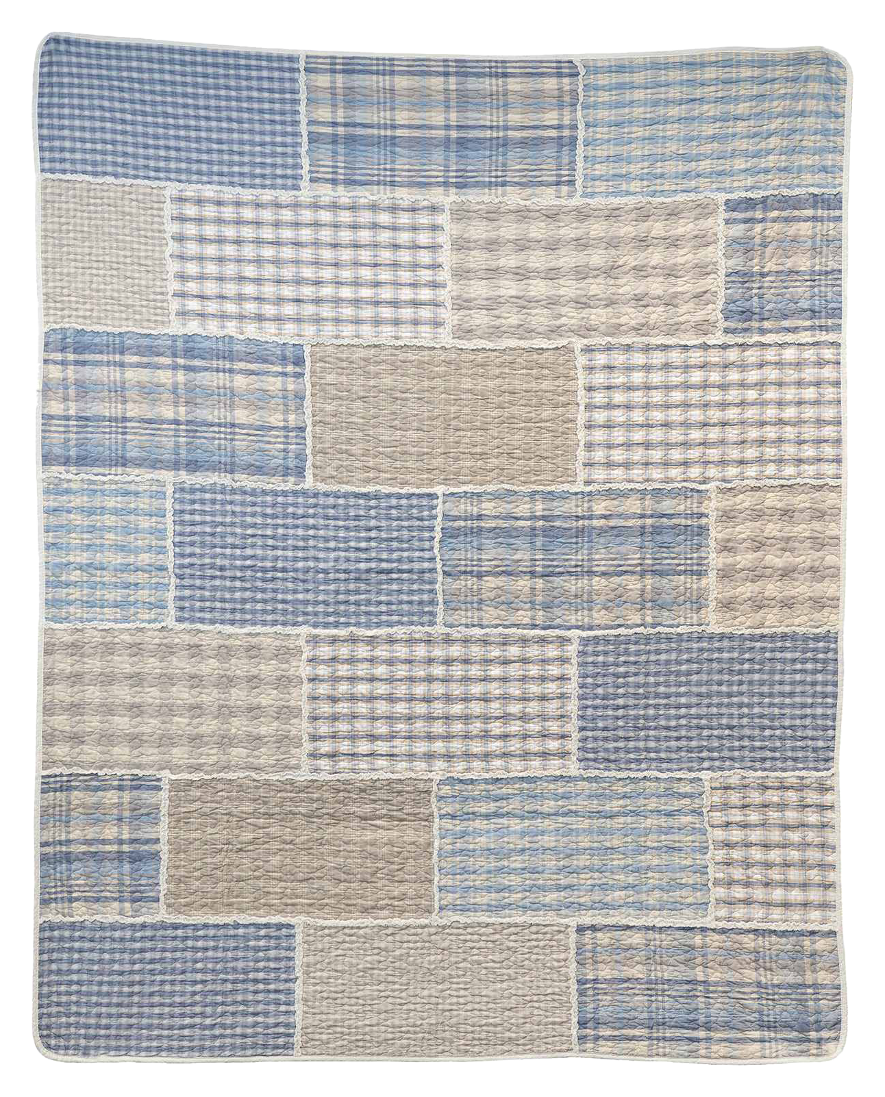 Image of Donna Sharp Slate Cobblestone Patchwork Lap Quilt