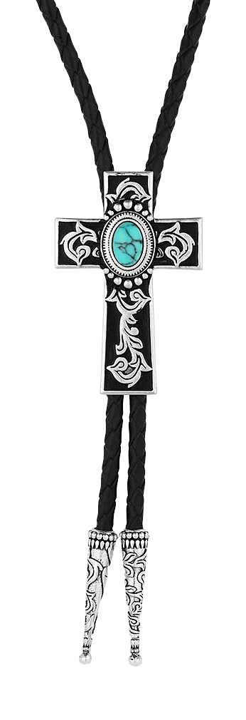 Image of Montana Silversmiths Everlasting Faith Cross Bolo Tie