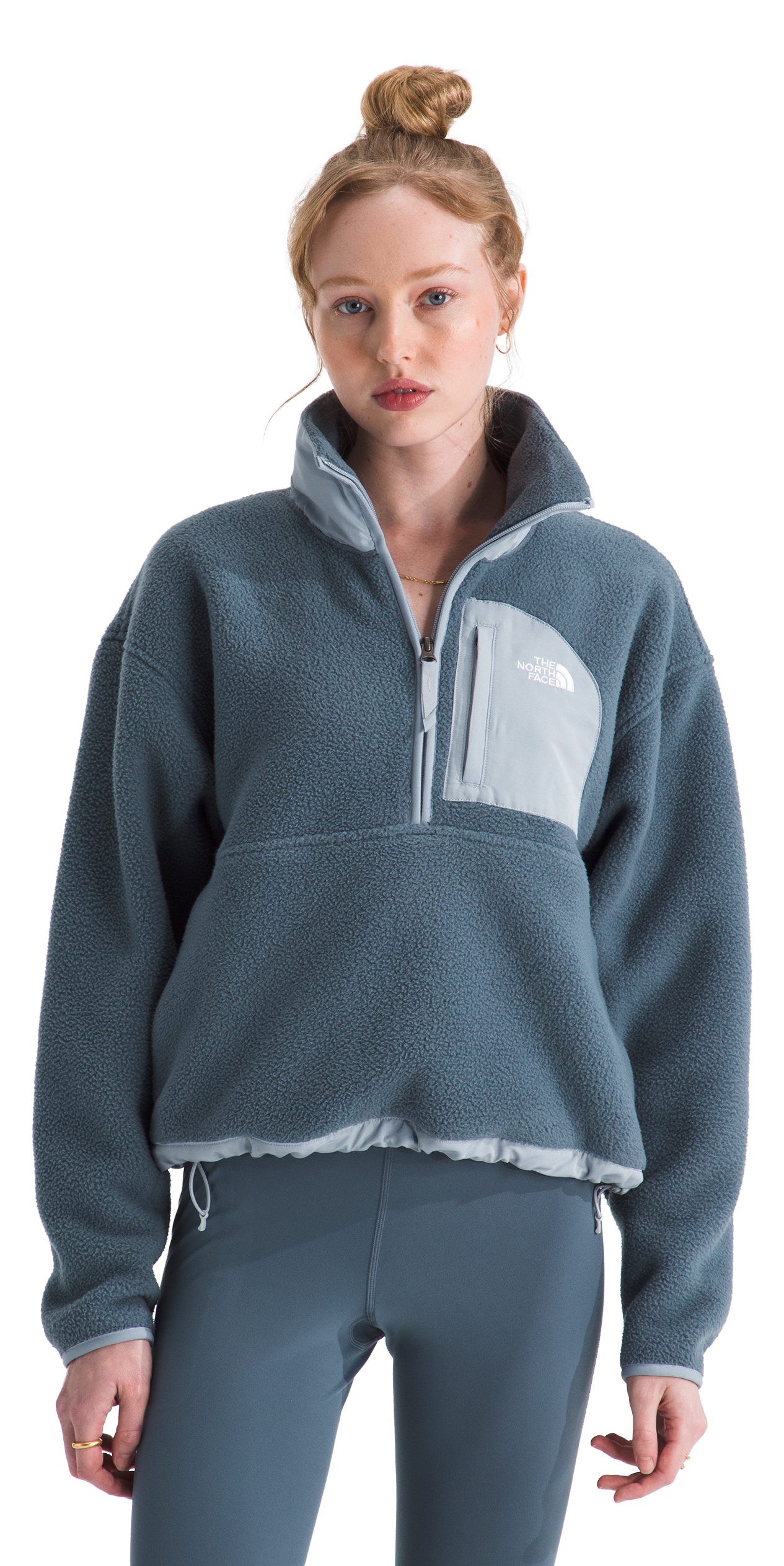 Image of The North Face Yumiori Off Peak Half-Zip Fleece Jacket - Granite Grey
