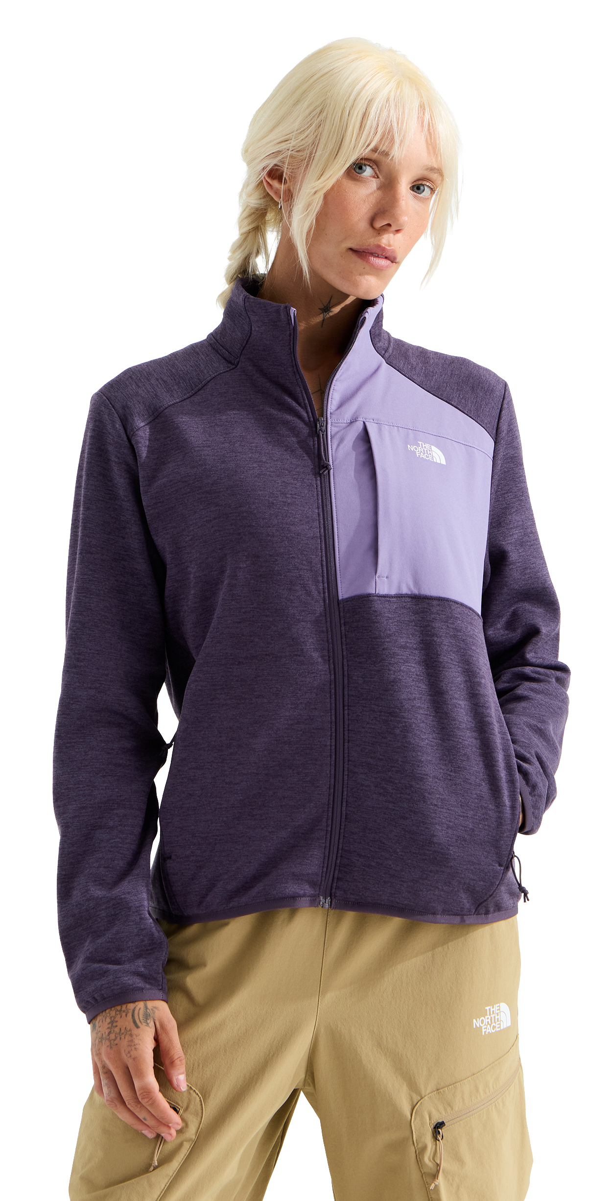 Image of The North Face TNF Performance Fleece Full-Zip Jacket - Endless Dusk Dark Heather