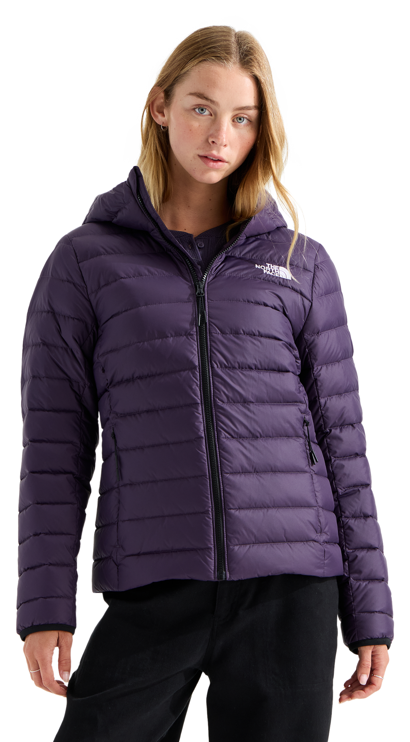 Image of The North Face Classic Down Hooded Jacket - Endless Dusk