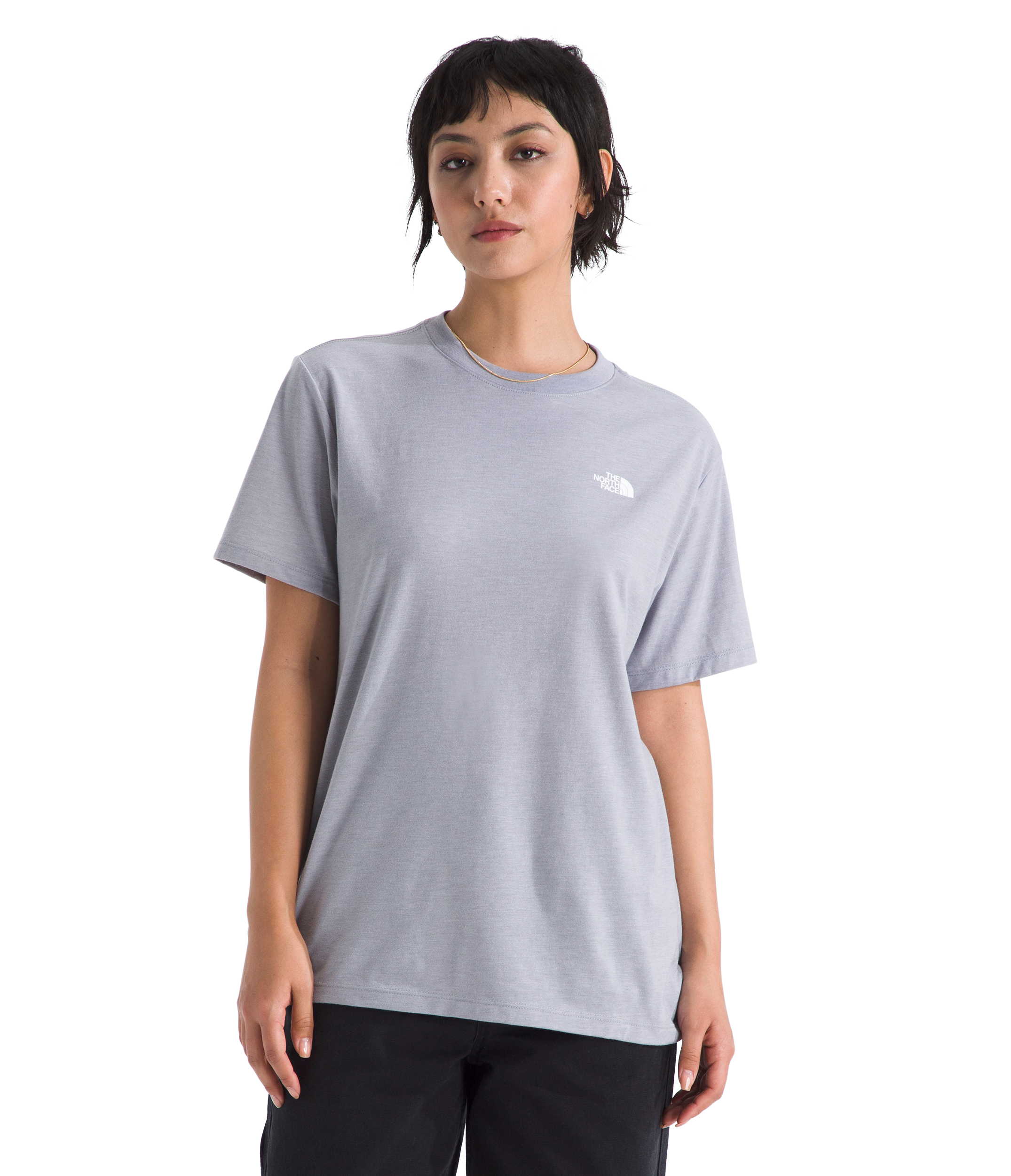 Image of The North Face Tri-Blend Short-Sleeve T-Shirt - Light Grey Heather