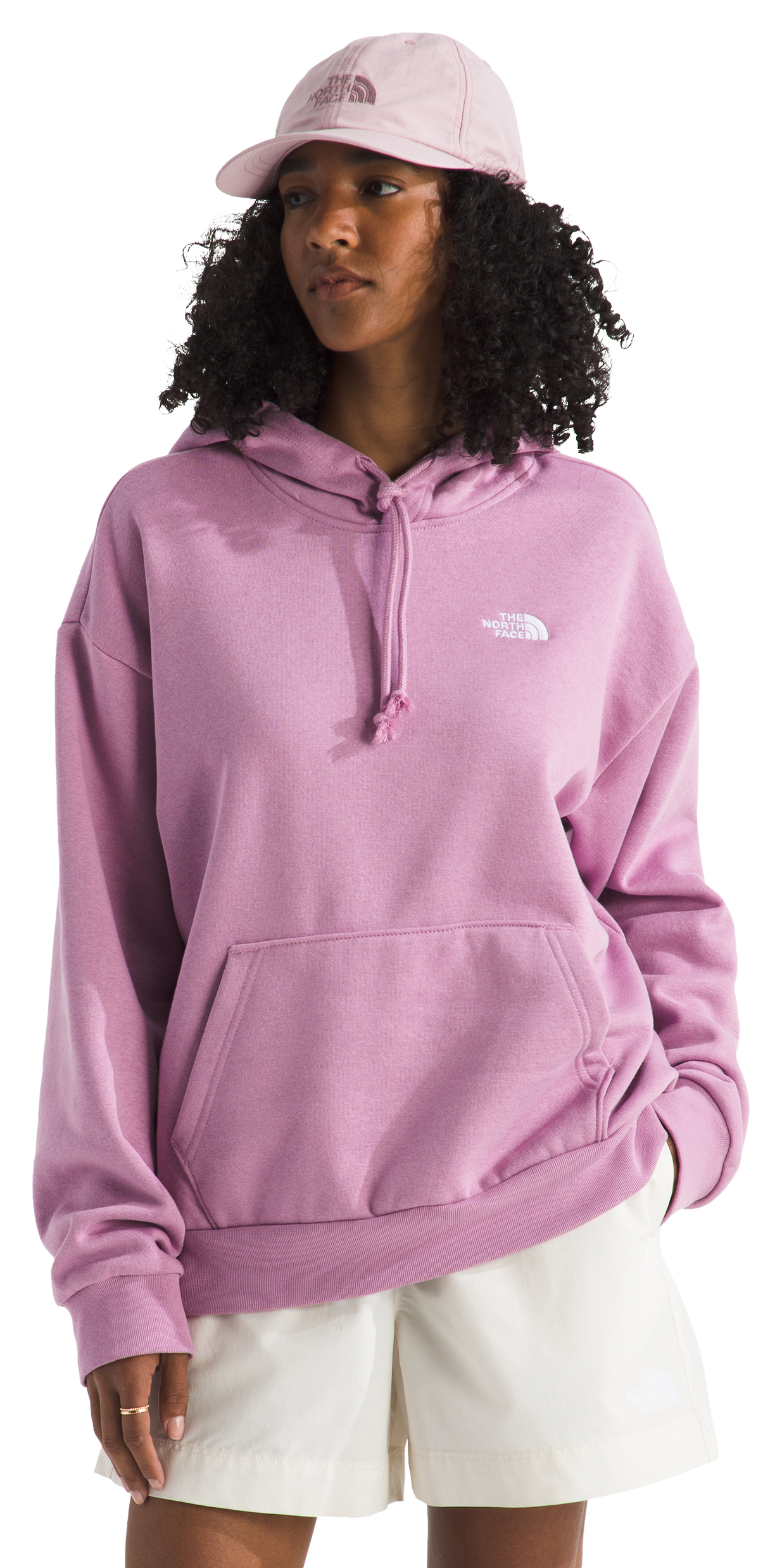 Image of The North Face Evolution Simple Dome Oversized Hoodie - Hushed Lavender