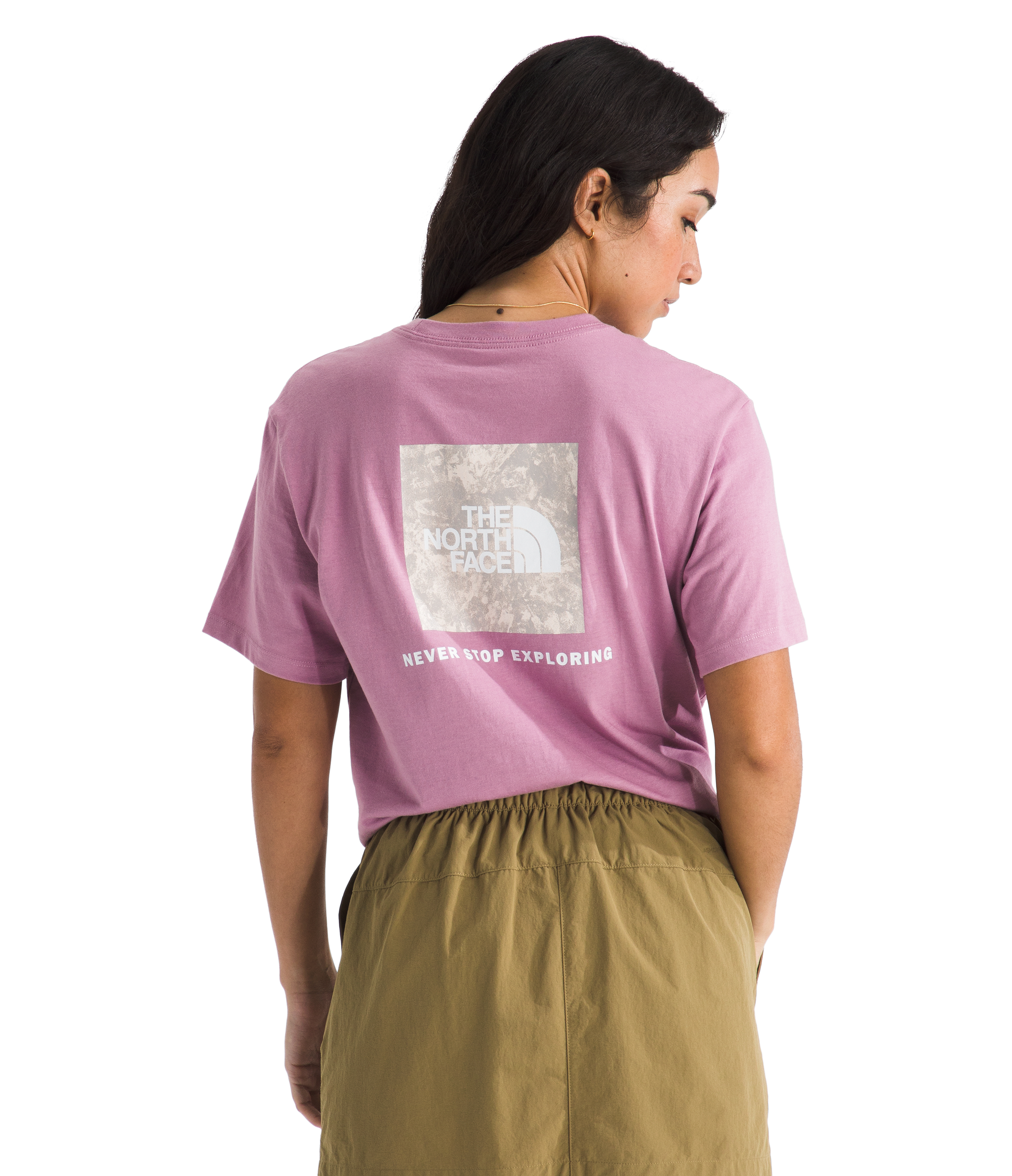 Image of The North Face Glacier Drift Relaxed-Fit Short-Sleeve T-Shirt - Hushed Lavender