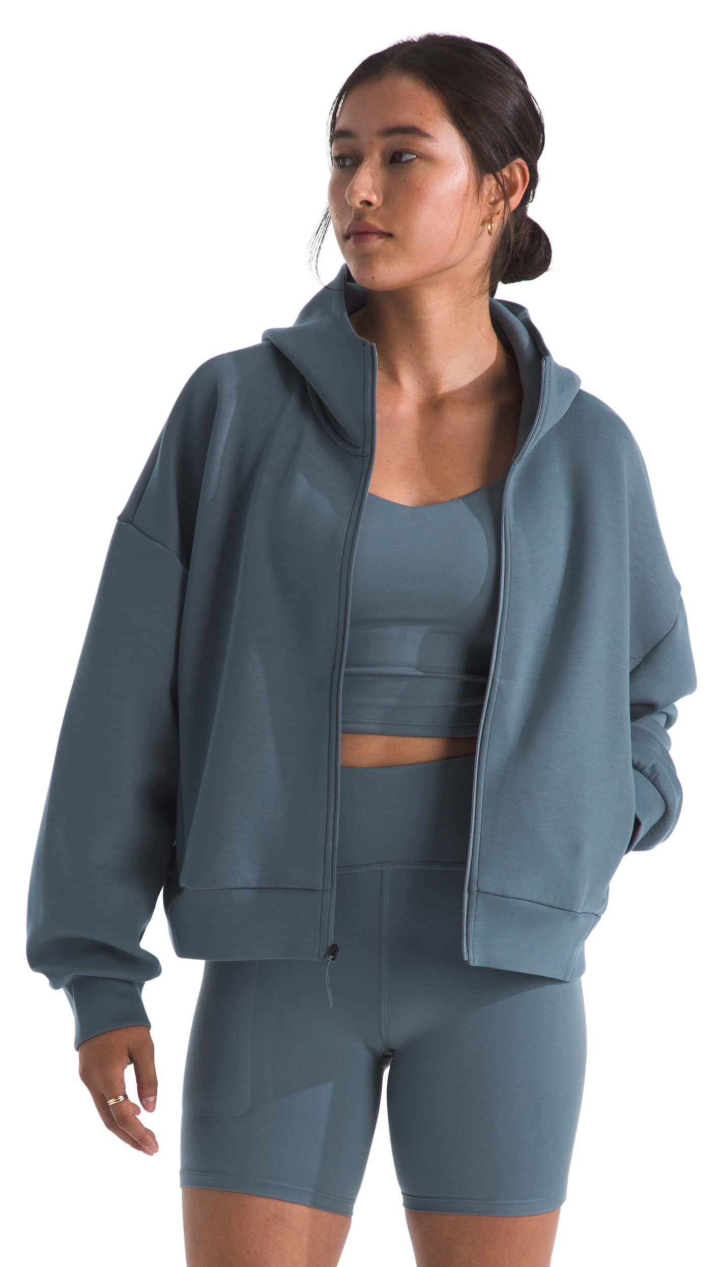 Image of The North Face Jaida Full-Zip Hooded Jacket - Granite Grey