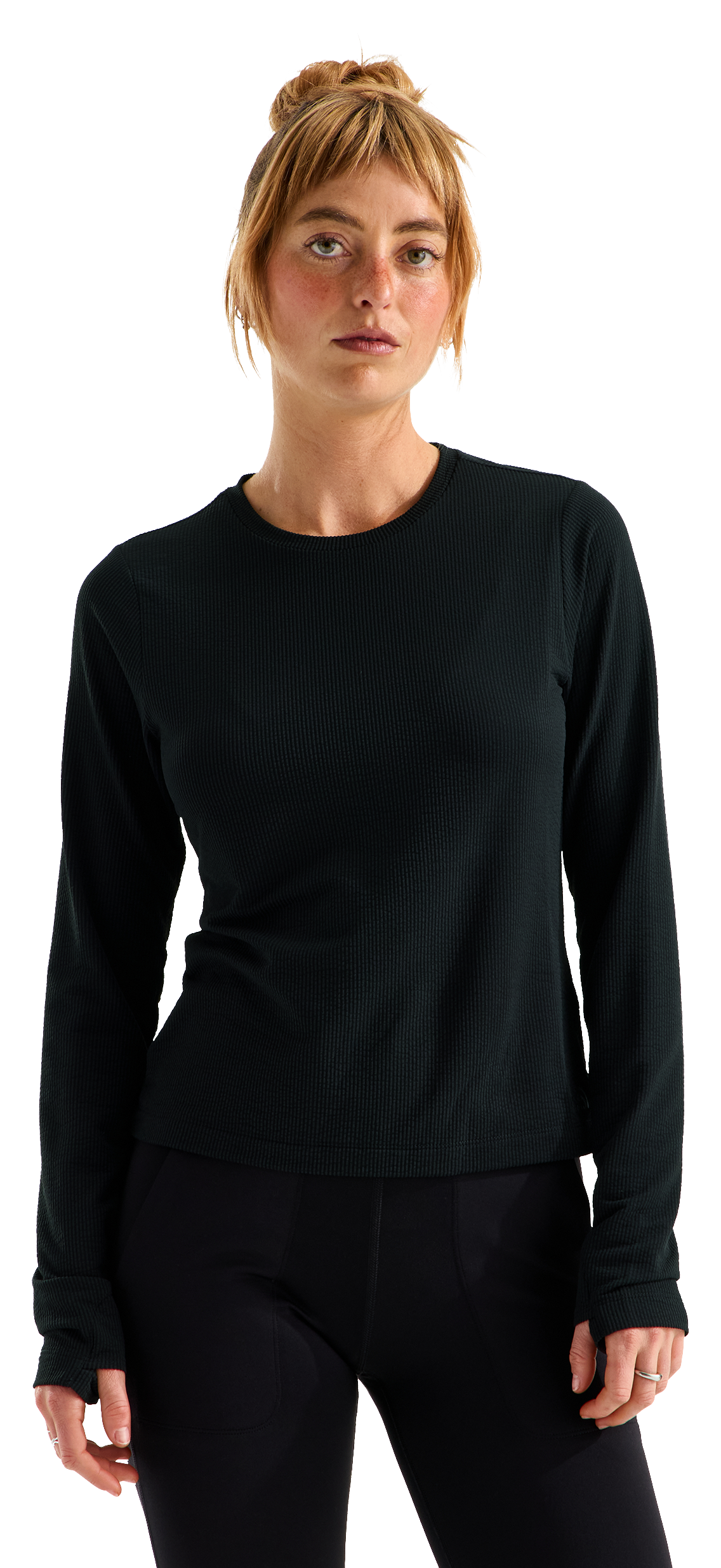 The North Face Golden Ridge Ribbed Long-Sleeve T-Shirt - TNF Black