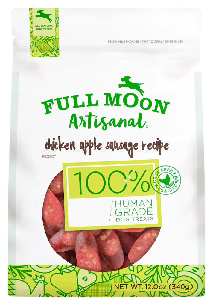 Image of Full Moon Chicken Apple Sausage Dog Treats