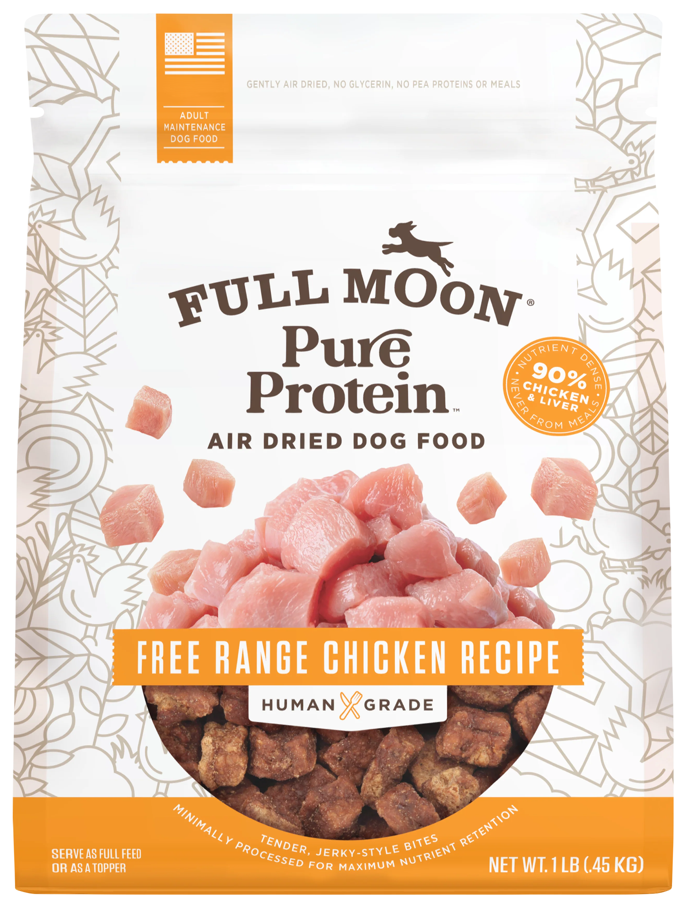 Image of Full Moon Pure Protein Air Dried Chicken Dog Food