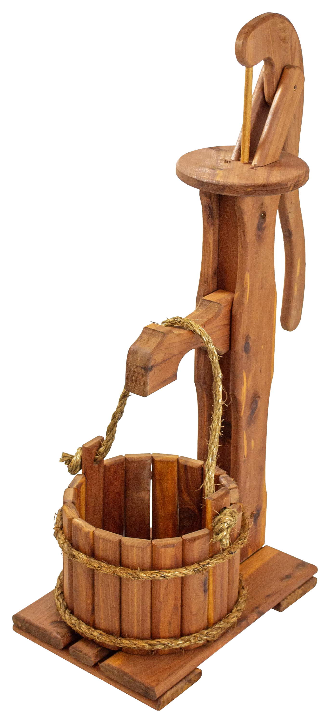 Image of "American Furniture Classics Old-Fashioned Pump Planter - 29""H x 18""W"