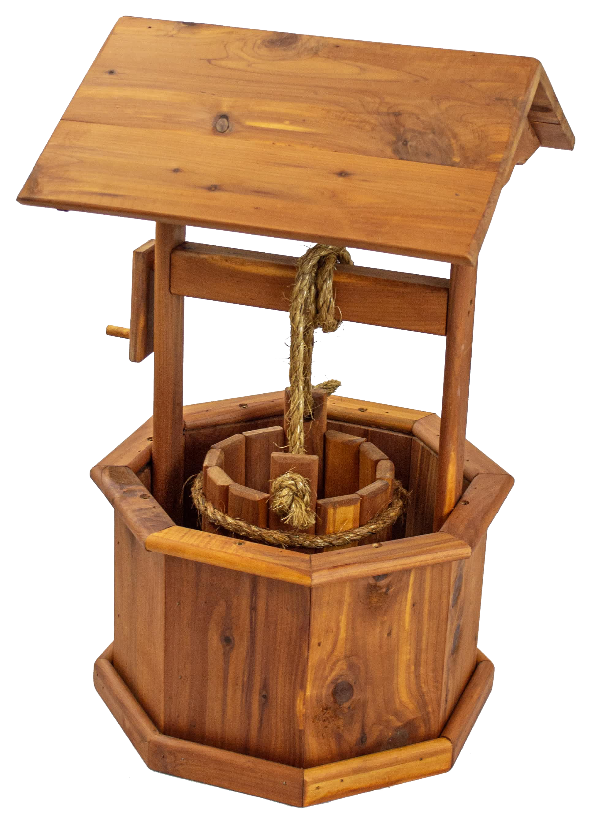 Image of American Furniture Classics Small Eastern Cedar Wishing-Well Planter